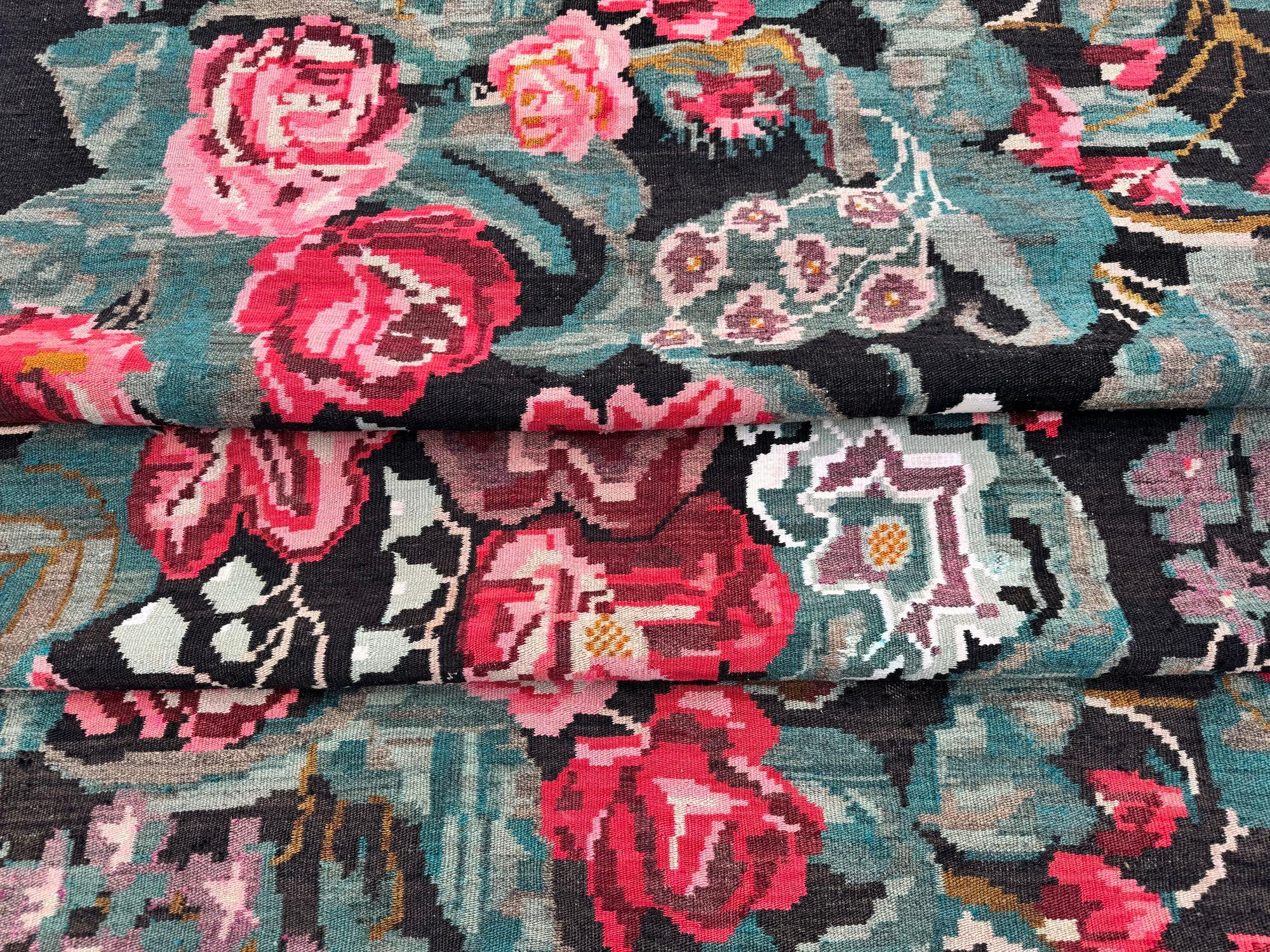 Kilim bessarabi d'epoca 2,21 m x 1,30 m in vendita 10