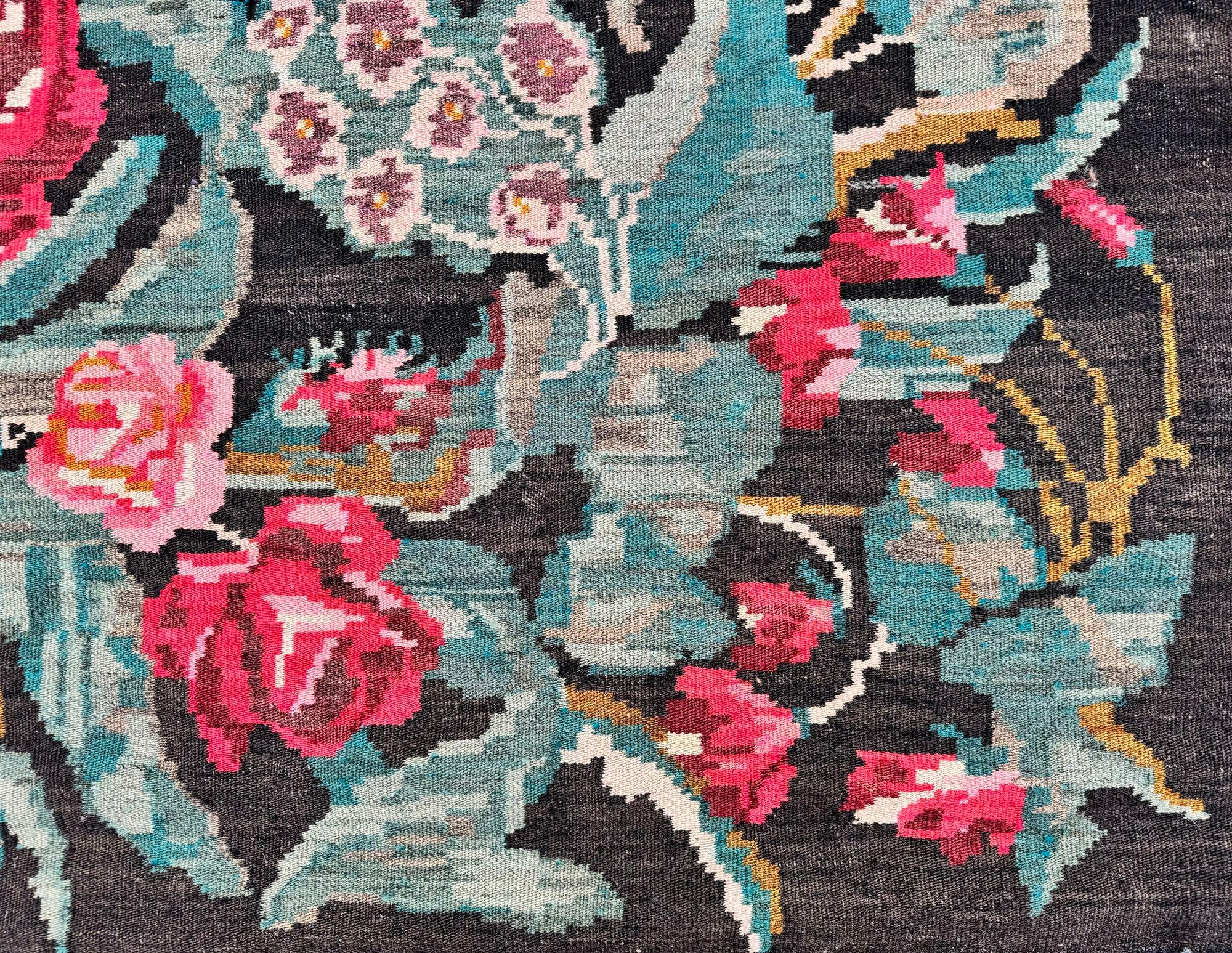 Kilim bessarabi d'epoca 2,21 m x 1,30 m in vendita 2