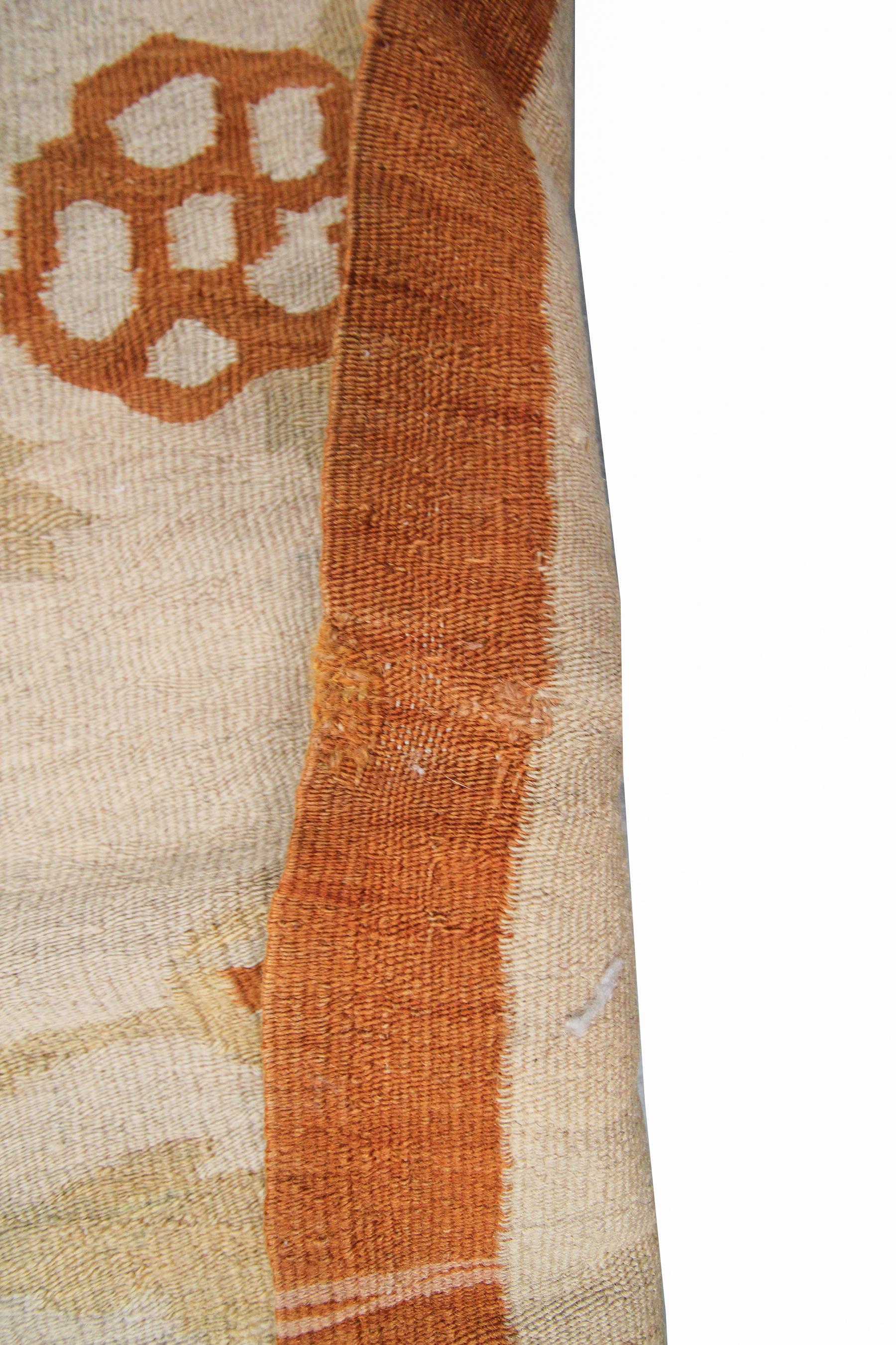 Vintage Bessarabian Kilim Rug Handwoven rug Tribal Geometric Rug 6x9 175cm x 264 For Sale 3