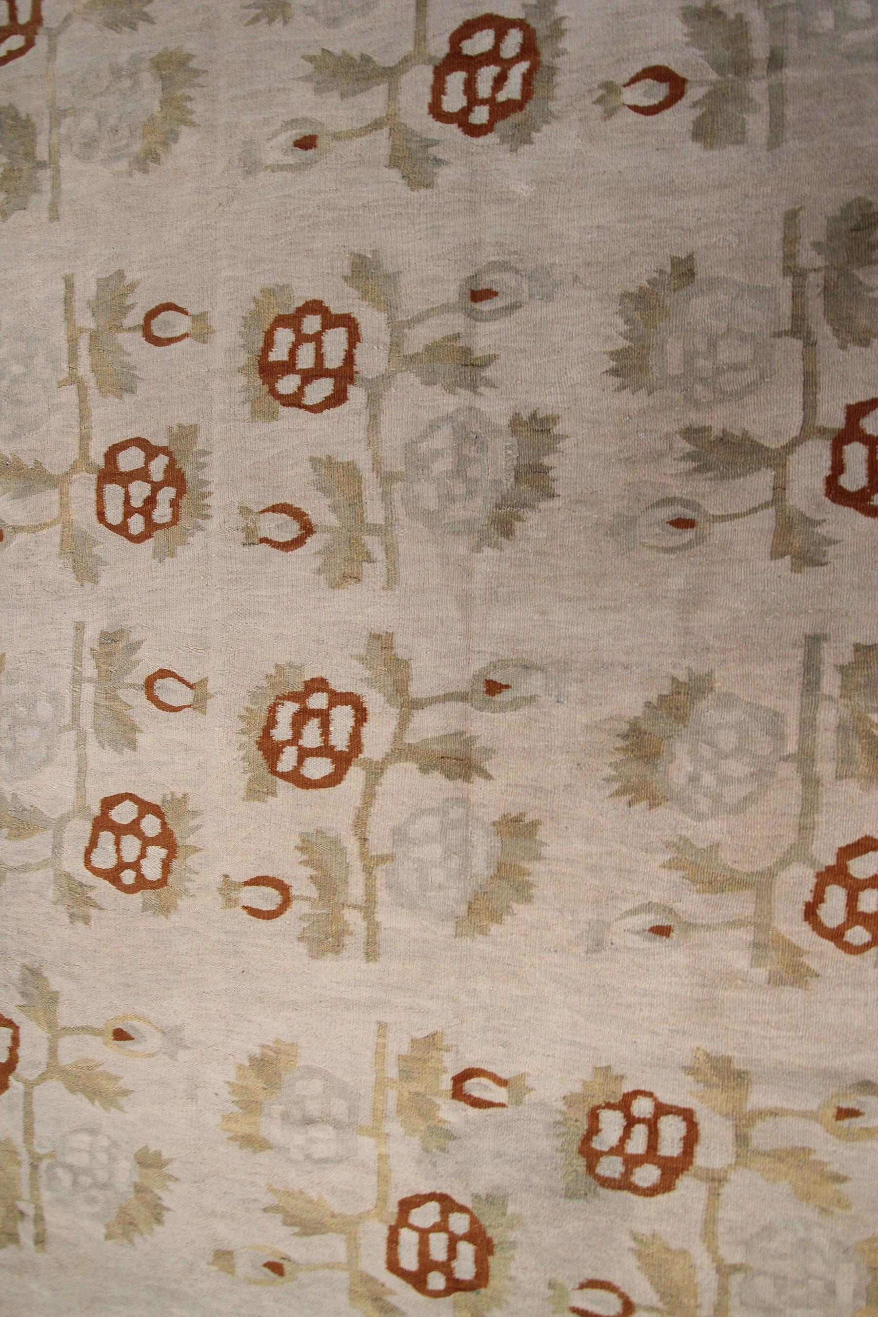 Wool Vintage Bessarabian Kilim Rug Handwoven rug Tribal Geometric Rug 6x9 175cm x 264 For Sale