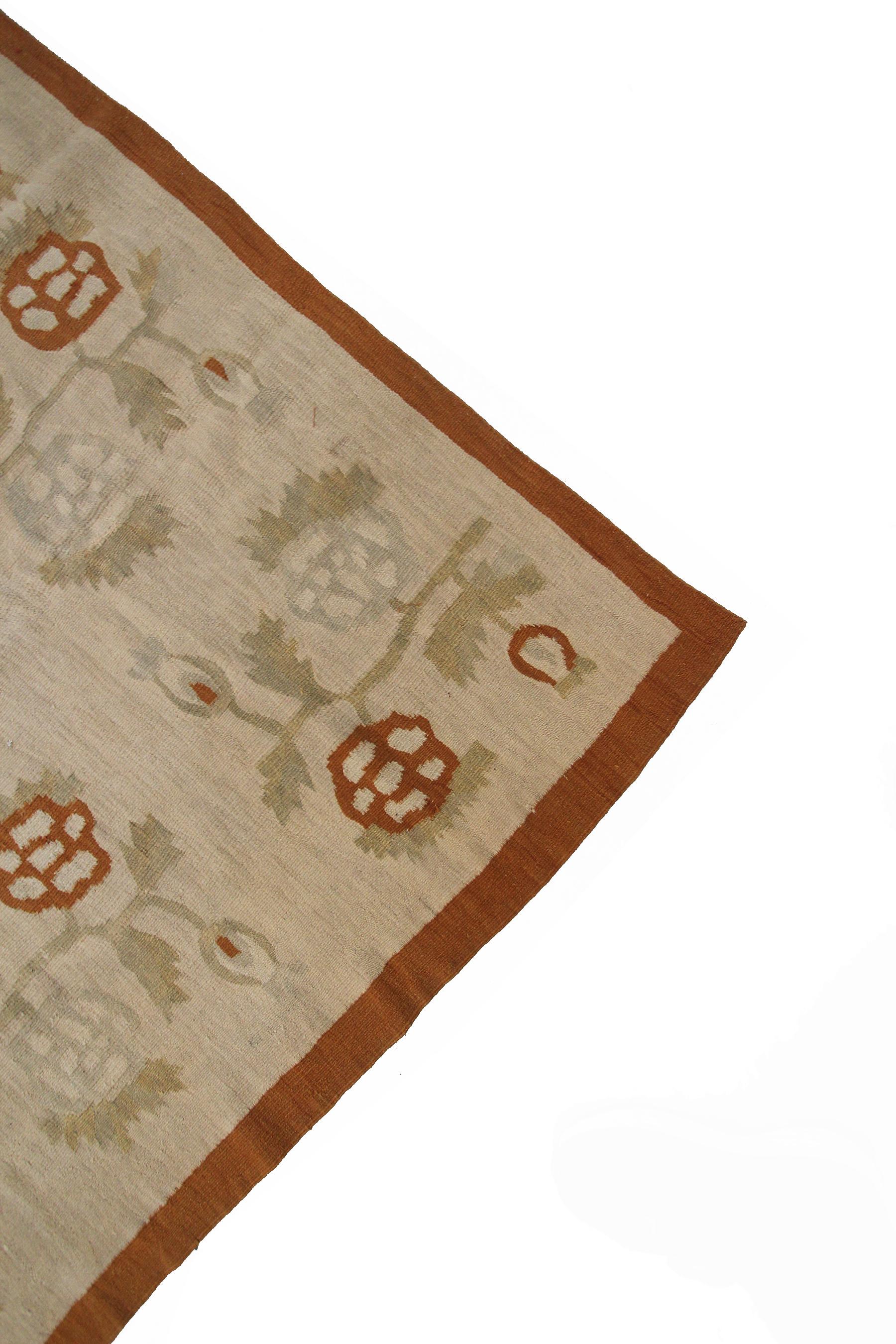 Vintage Bessarabian Kilim Rug Handwoven rug Tribal Geometric Rug 6x9 175cm x 264 For Sale 1