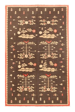 Vintage Bessarbian Kilim with Tree of Life Design