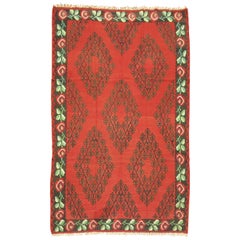 Zabihi Collection Vintage Besserabian Kilim Flat-Weave