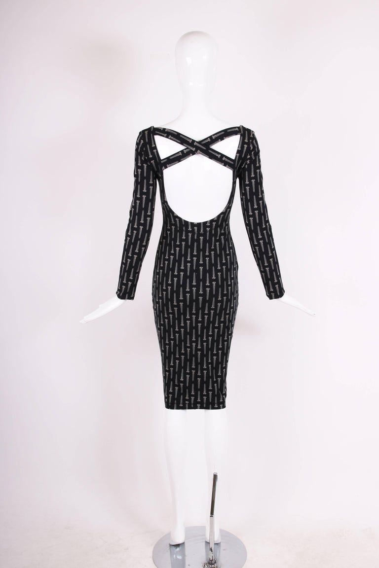 Vintage Betsey Johnson "Screw" Print Stretch Bodycon Dress at 1stDibs | betsy johnson vintage, betsey johnson heart dress, vintage bodycon dress Vintage Betsey Johnson "Screw" Print Stretch Bodycon Dress at 1stDibs | betsy johnson vintage, betsey johnson heart dress, vintage bodycon dress
