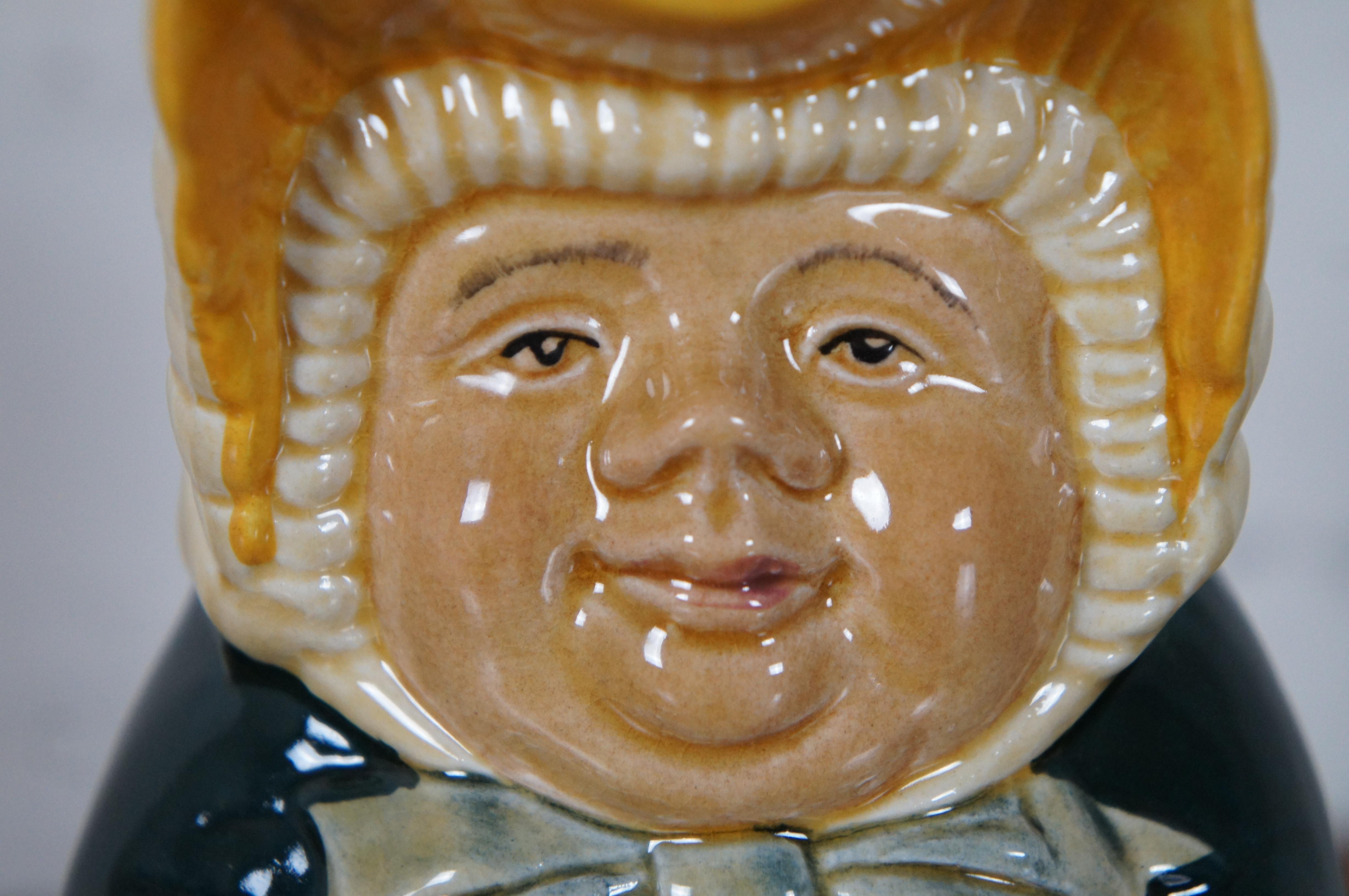 Vintage Betsy Figural English Toby Jug Wood & Sons Character Mug Porcelain 7