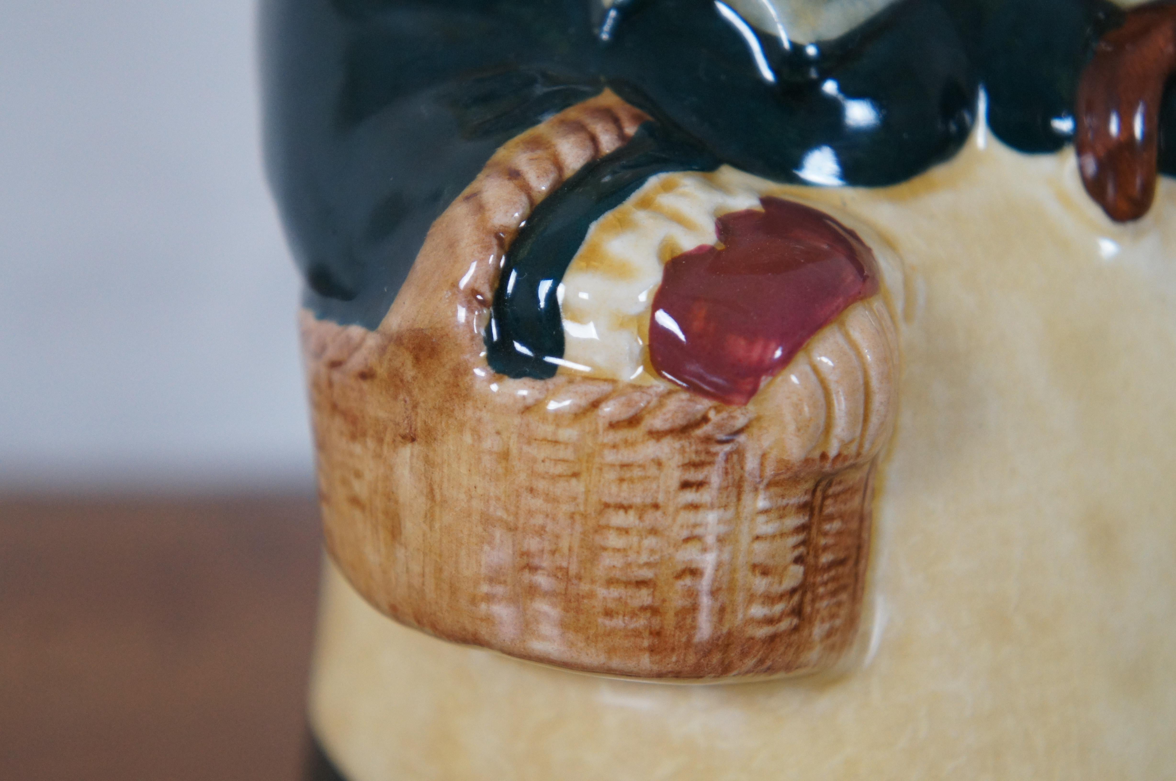 Ceramic Vintage Betsy Figural English Toby Jug Wood & Sons Character Mug Porcelain 7