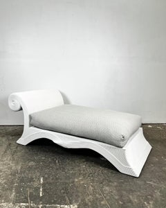 Vintage Betty Cobonpue Scultura Rattan Chaise Lounge