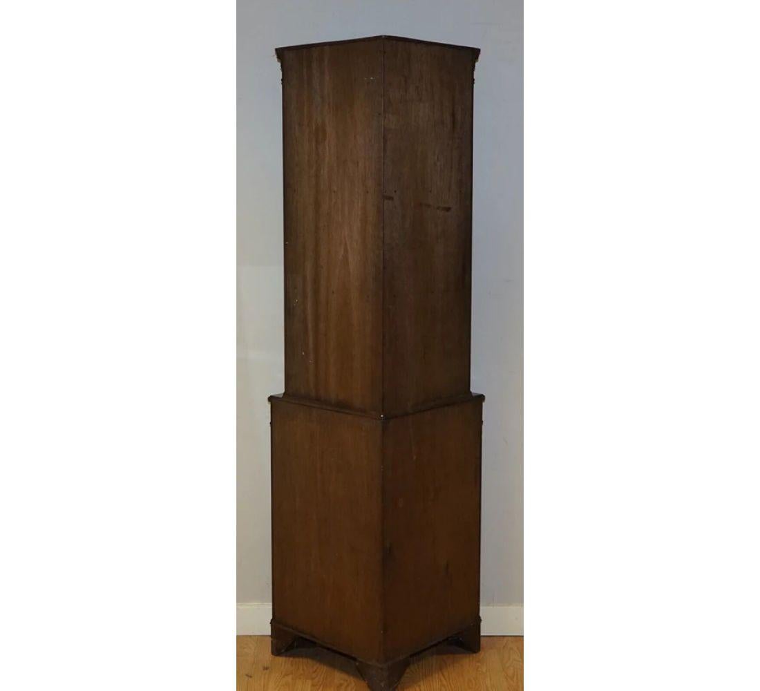 Vintage Bevan Funnell Brown Astragal Glazed Corner Cabinet 2