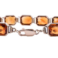 Citrin-Armband mit Lünettenfassung