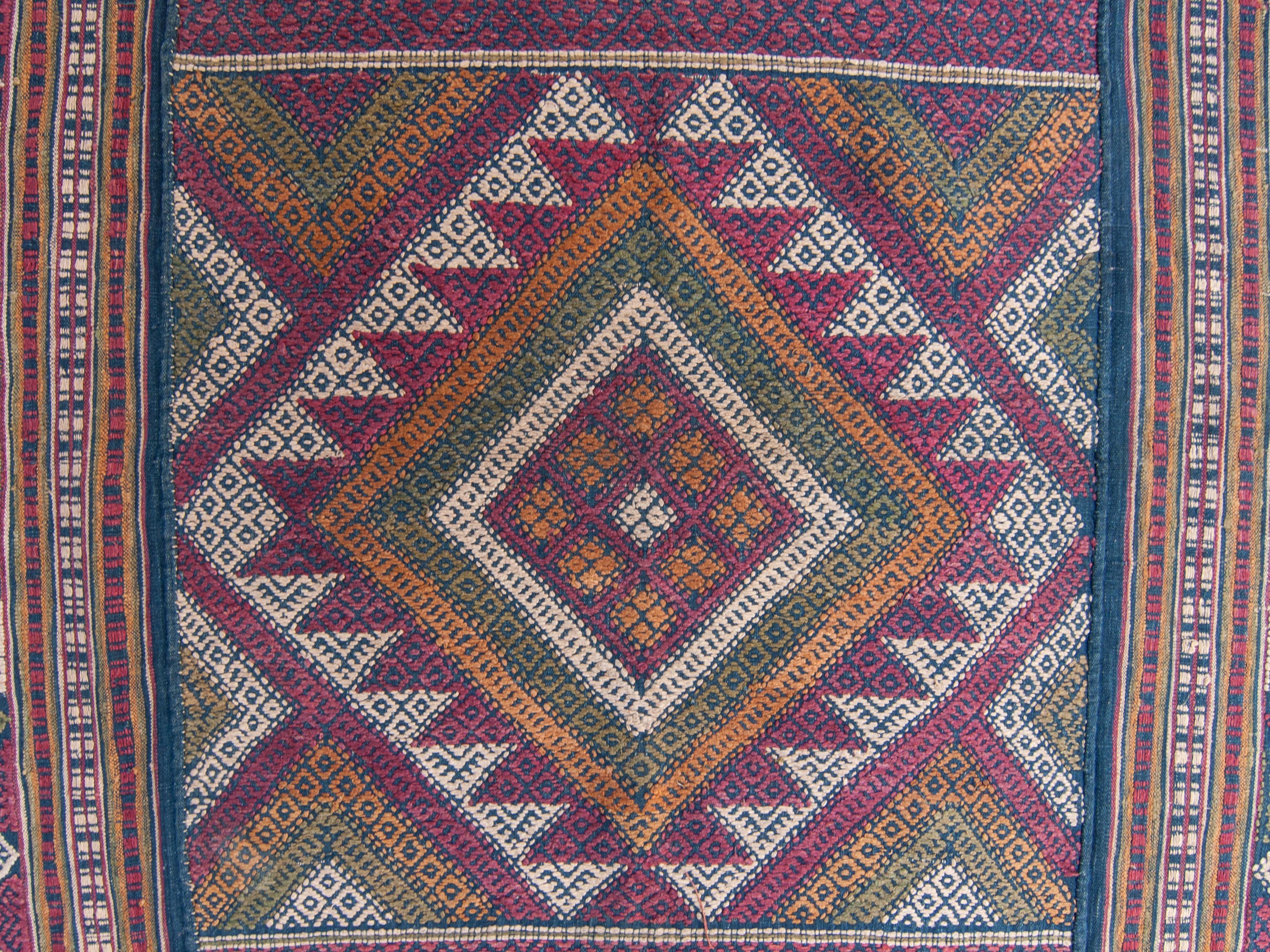 Vintage Bhutanese Ceremonial Silk Textile, Chagsi Pangkheb, Early 20th Century In Good Condition In Point Richmond, CA