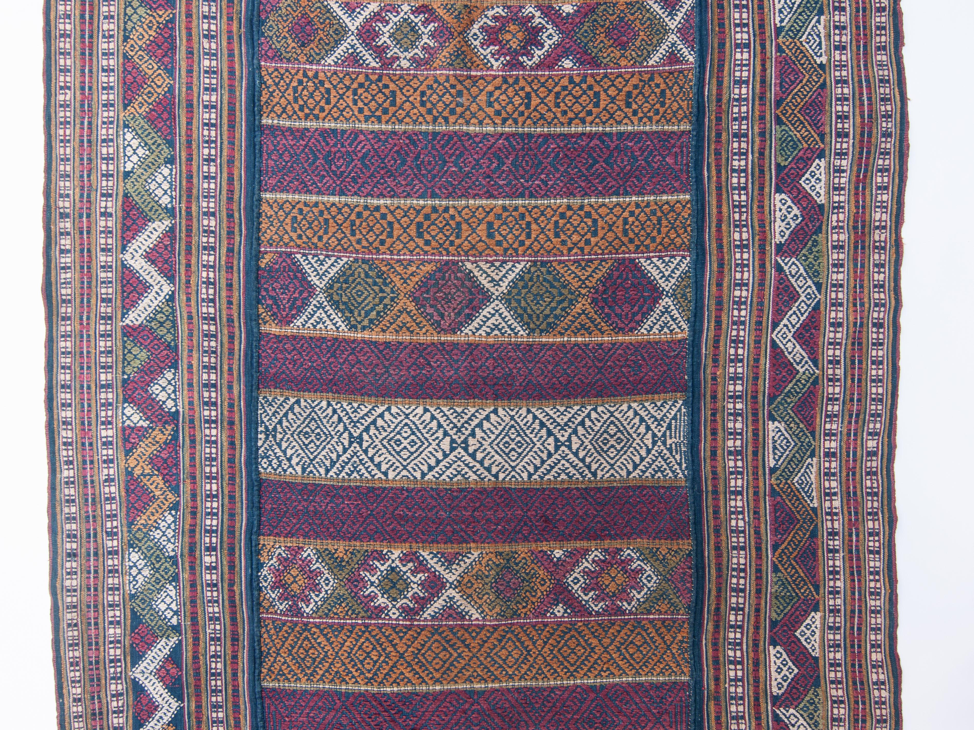 Vintage Bhutanese Ceremonial Silk Textile, Chagsi Pangkheb, Early 20th Century 1