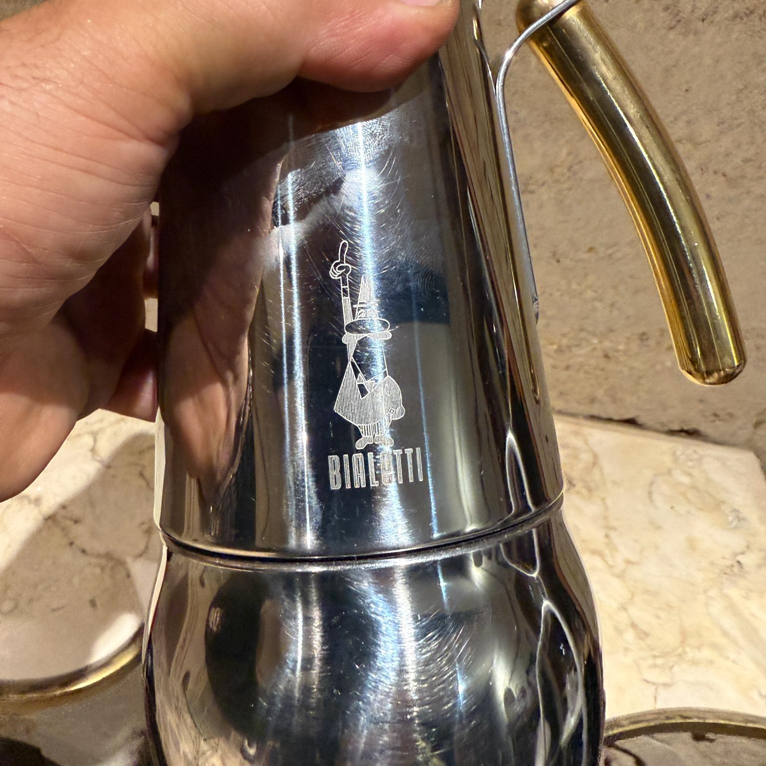 Vintage Bialetti Moka Expresso Machine Italy Post Modern For Sale 4
