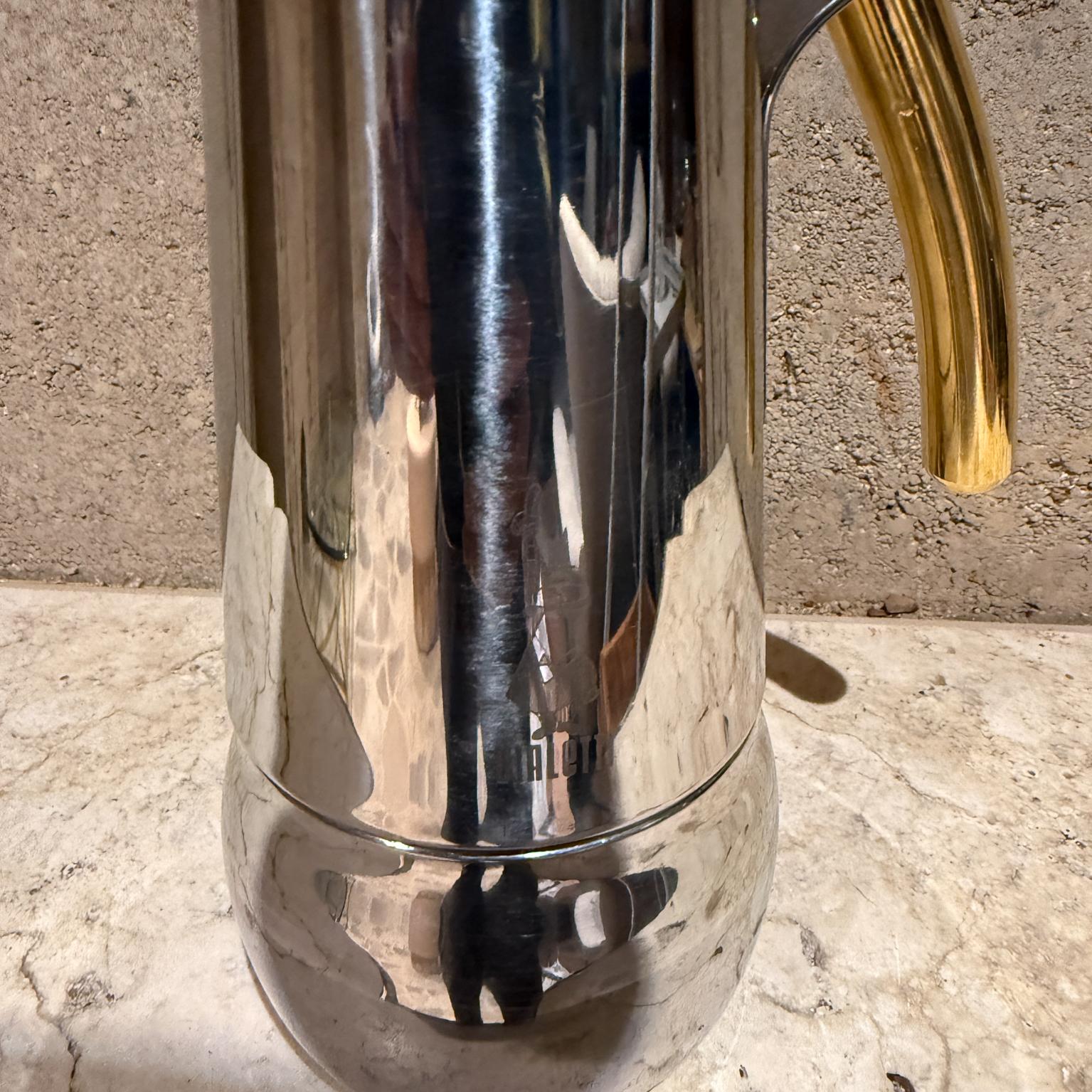 Vintage Bialetti Moka Expresso Machine Italy Post Modern In Good Condition For Sale In Chula Vista, CA