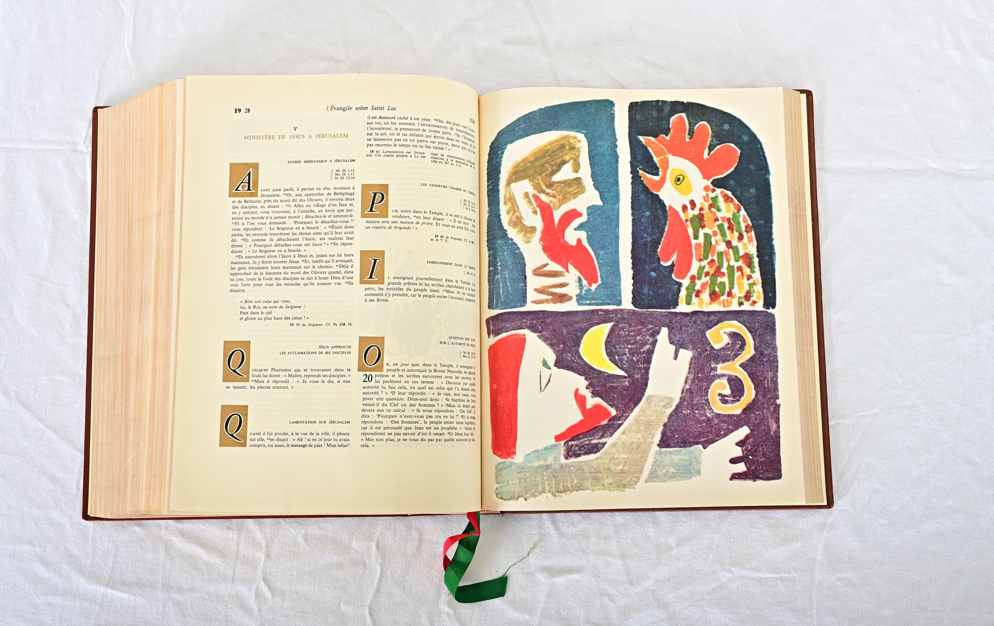 20ième siècle Bible vintage illustrée par Endre Balint 1966 en vente