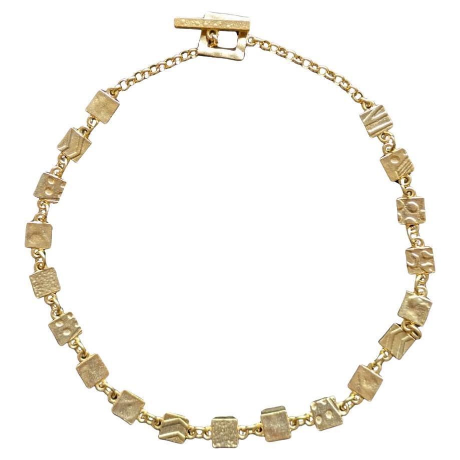 Vintage Biche de Bere Geometric Necklace - French Designer - 1990s