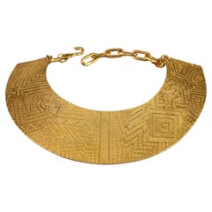 Vintage BICHE DE BERE Geometric Wide Collar Necklace