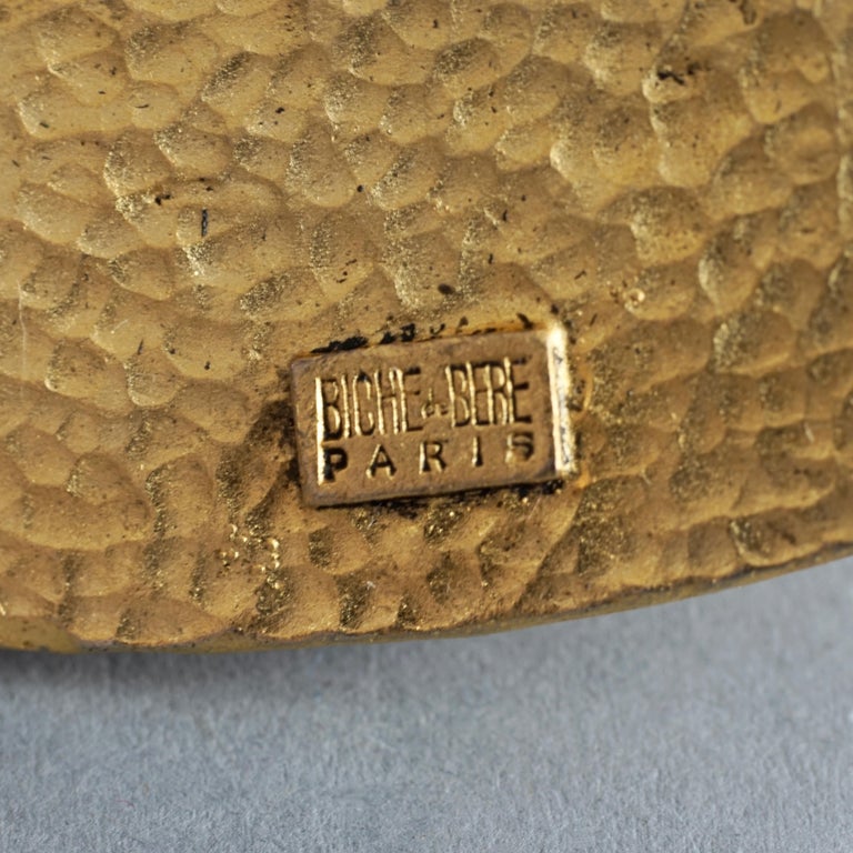 Broche Biche De Bere Vintage Plaqué Argent - Numérotée 45/145, Avec Pochette, Occasion