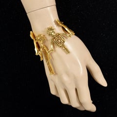 Vintage BICHE DE BERE Whimsical Figural People Bracelet