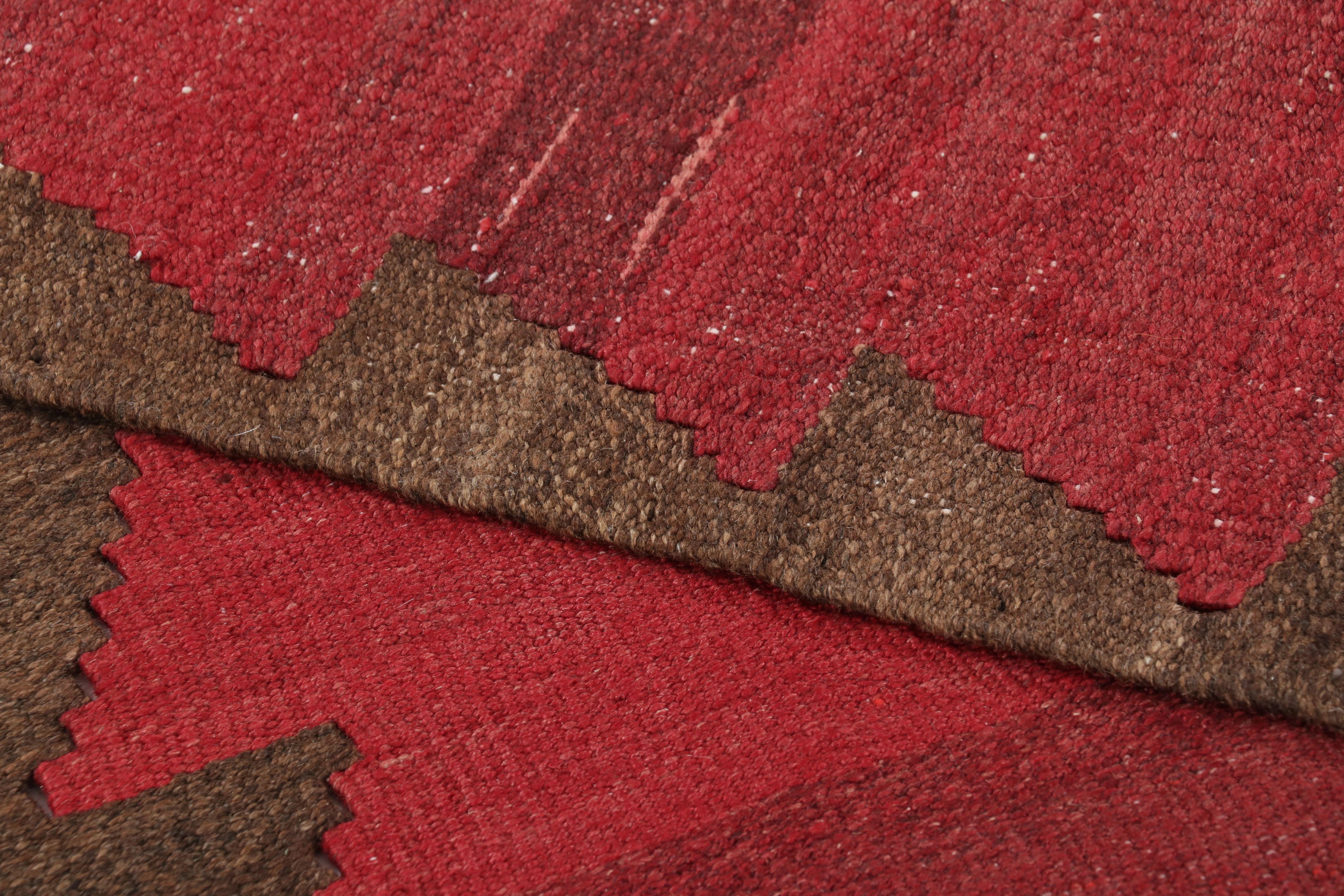 Vintage Bidjar Persian Kilim, Rich Red Open Field and Brown Border - Rug & Kilim 1