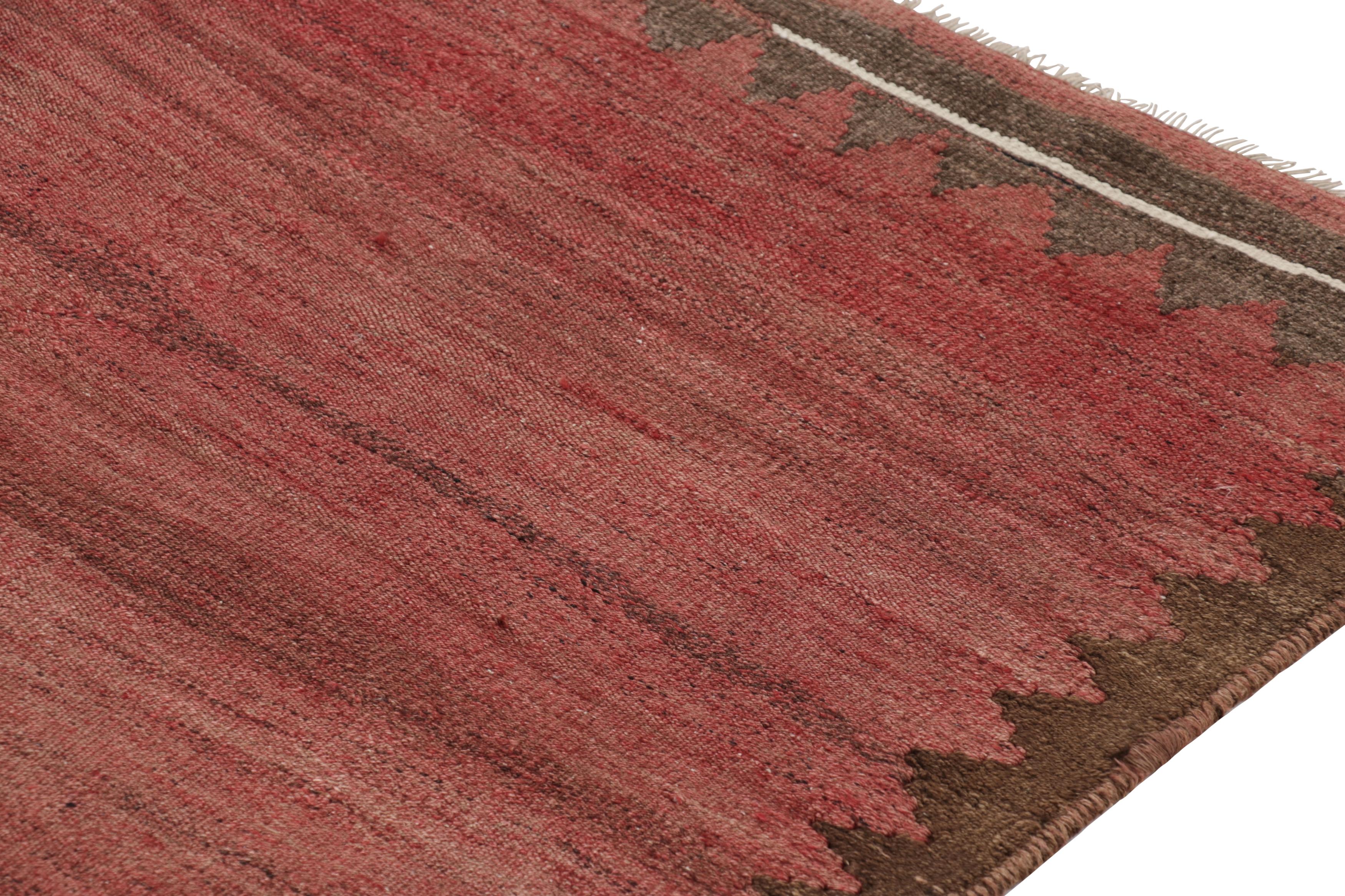 Vintage Bidjar Persian Kilim, Solid Rug in Pink and Brown Tones - Rug & Kilim (Persisch) im Angebot