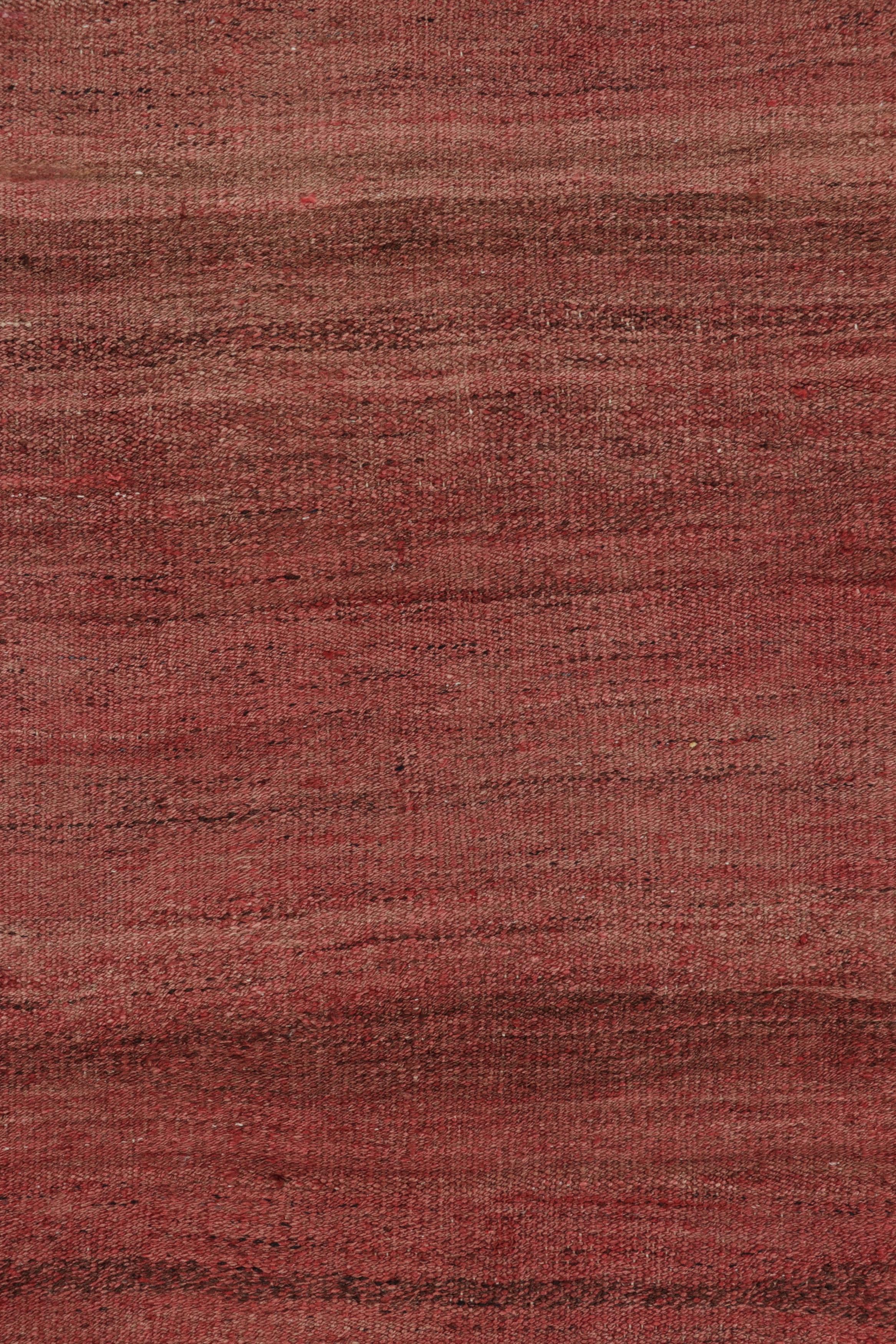Vintage Bidjar Persian Kilim, Solid Rug in Pink and Brown Tones - Rug & Kilim (Mitte des 20. Jahrhunderts) im Angebot