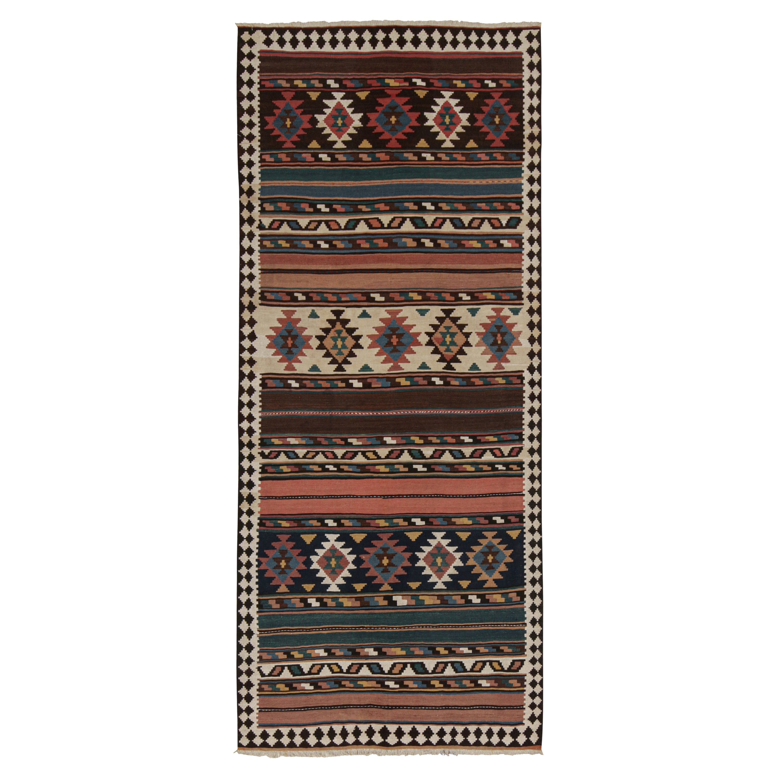 Vintage Bidjar Persian Kilim with Geometric Patterns
