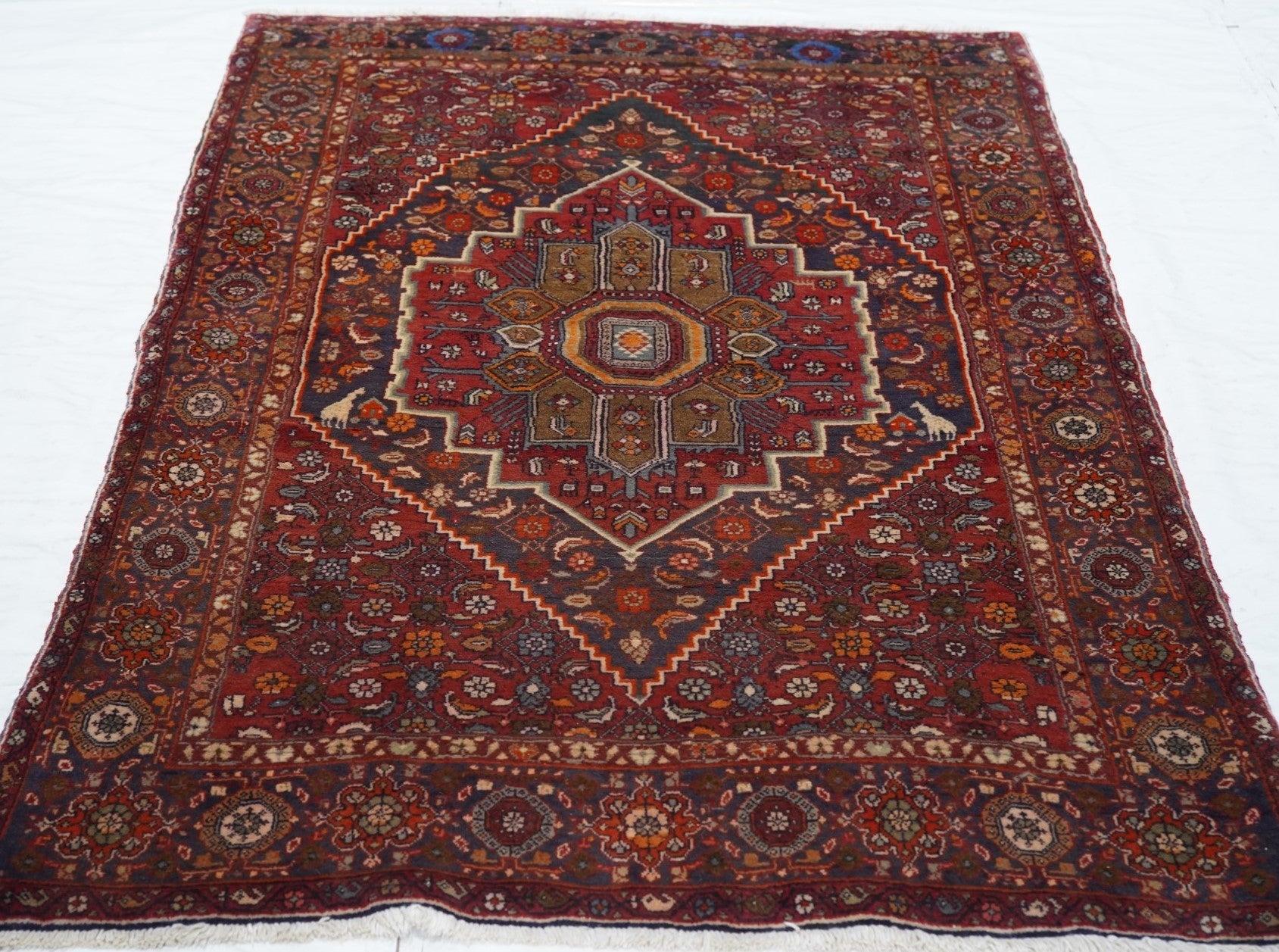 Vintage Bidjar Rug 3'11'' x 6'1'' For Sale 2