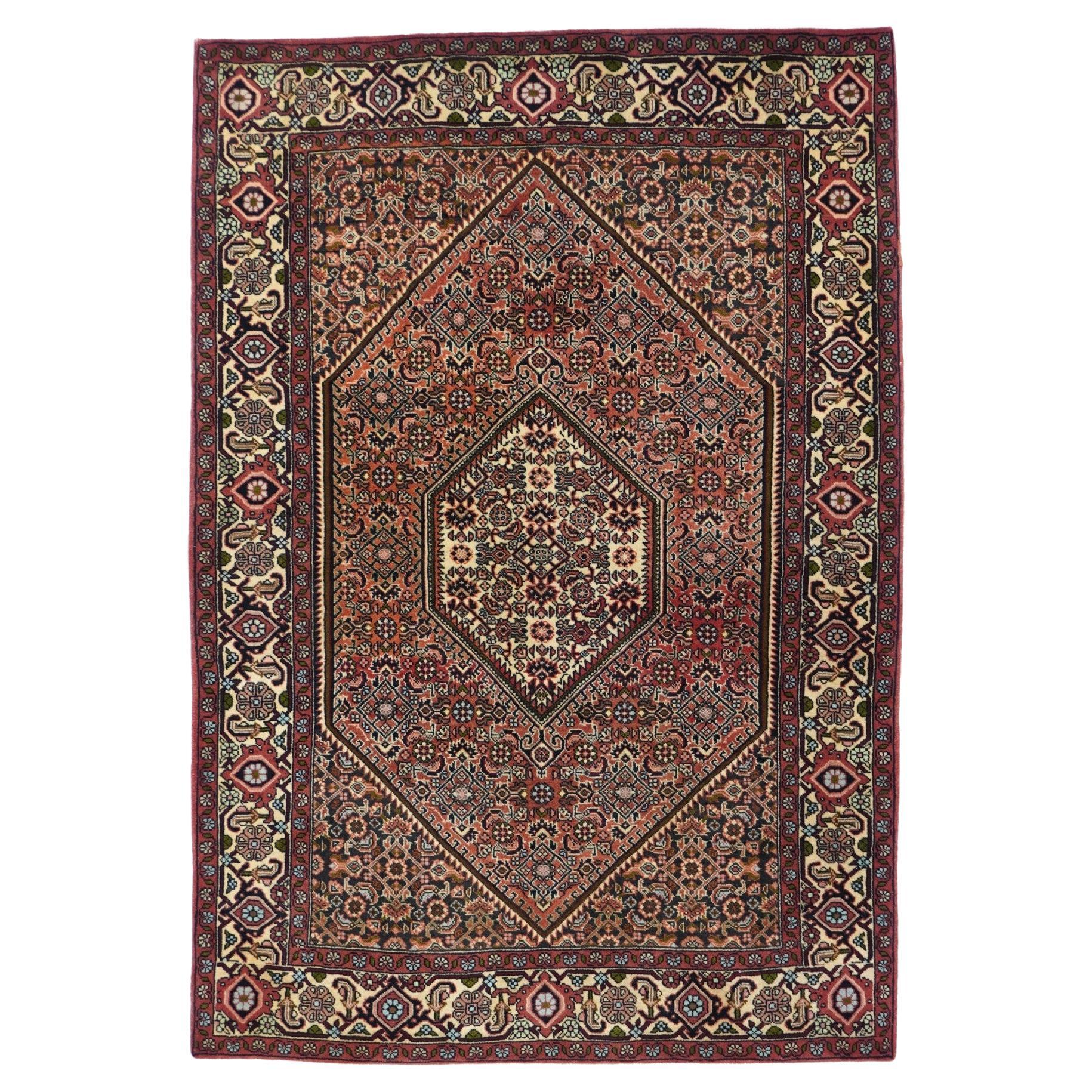 Vintage Bidjar Rug 3'6'' x 5'1'' For Sale