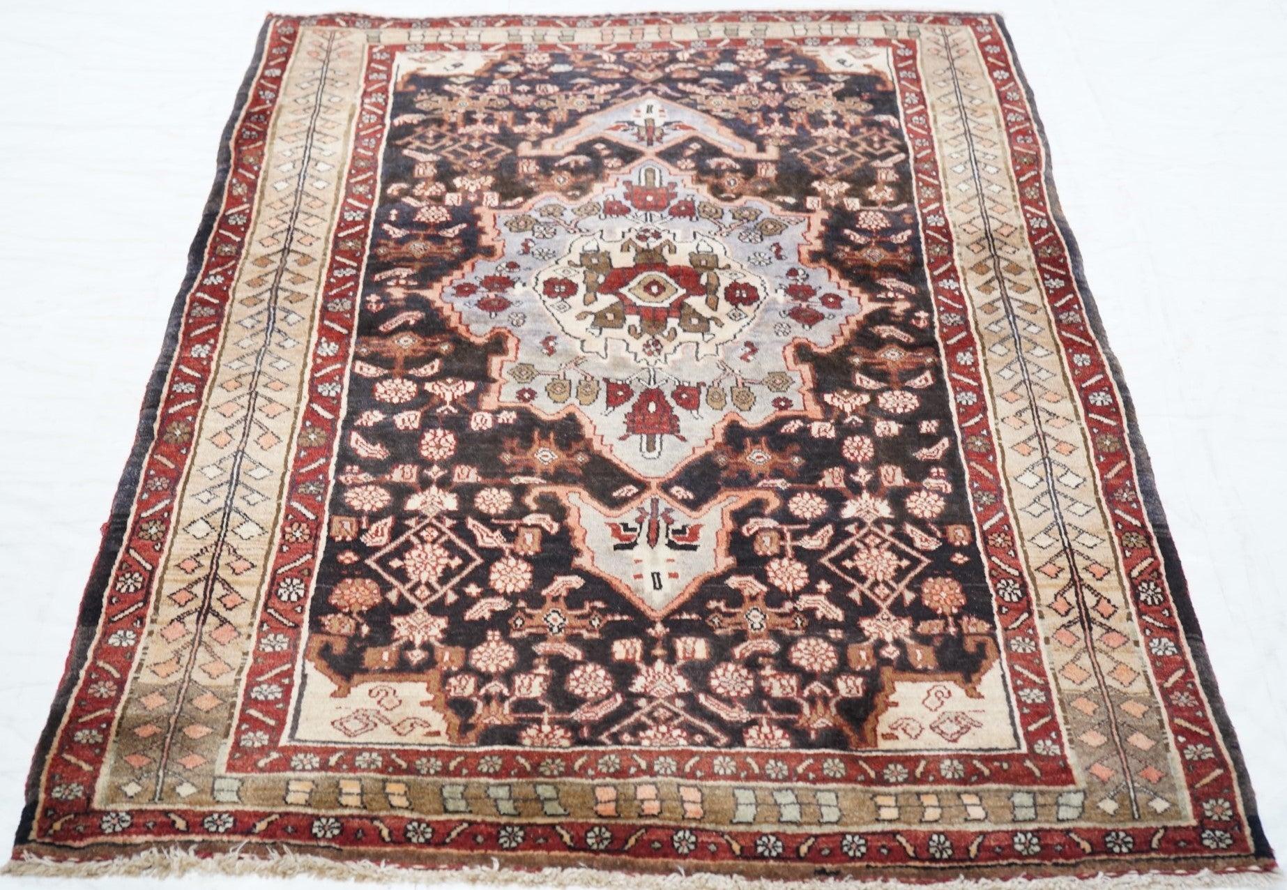 Vintage Bidjar Rug 3'7'' x 5'3'' For Sale 2