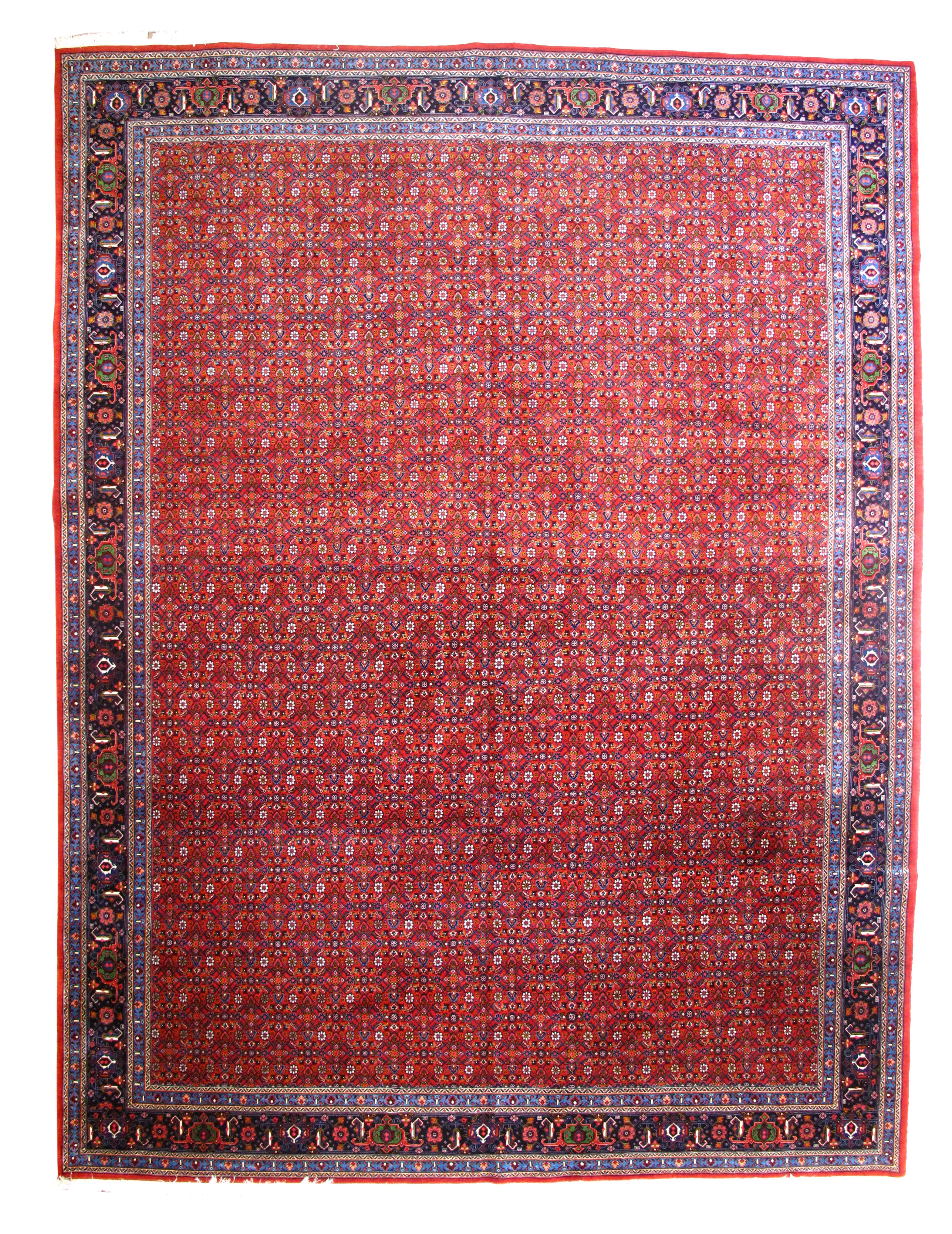 Persian Vintage Bidjar Rug 9'3'' x 12'5'' For Sale