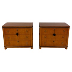 Vintage Biedermeier Bachelors Chests From National Mt. Airy, a Pair