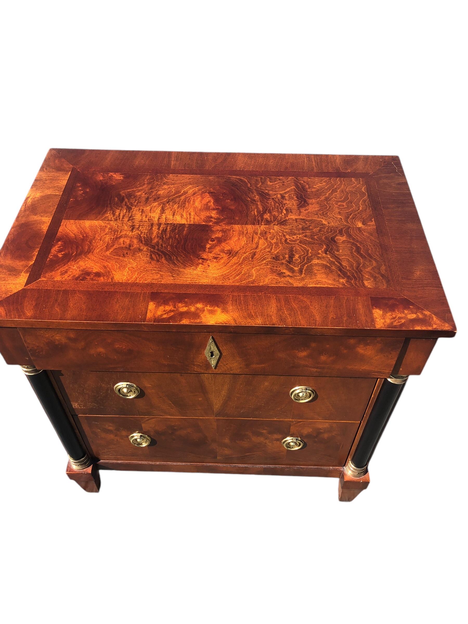 American Vintage Biedermeier Neoclassical Style “Capuan” Nightstands by Century Furniture
