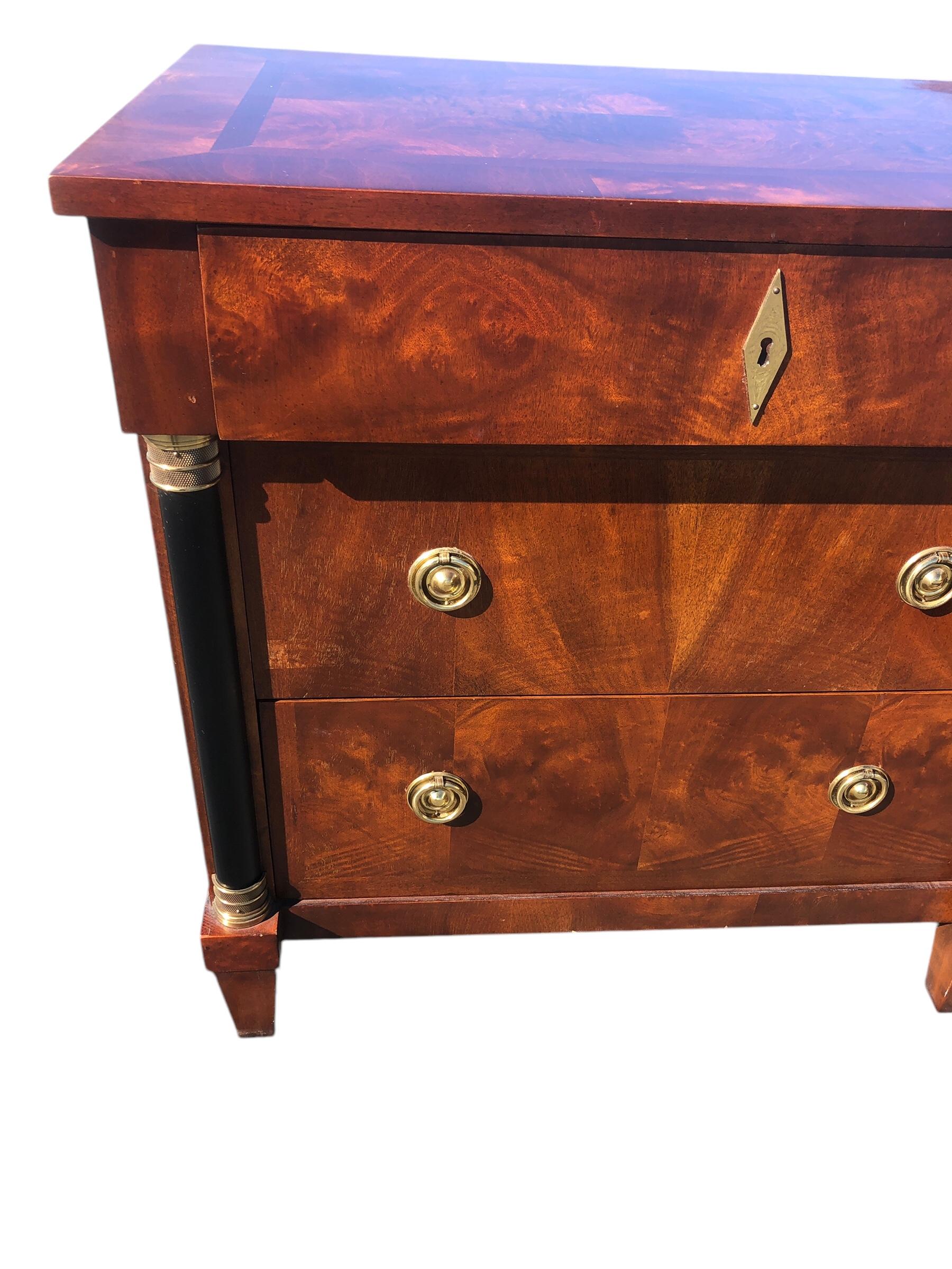Mid-20th Century Vintage Biedermeier Neoclassical Style “Capuan” Nightstands by Century Furniture