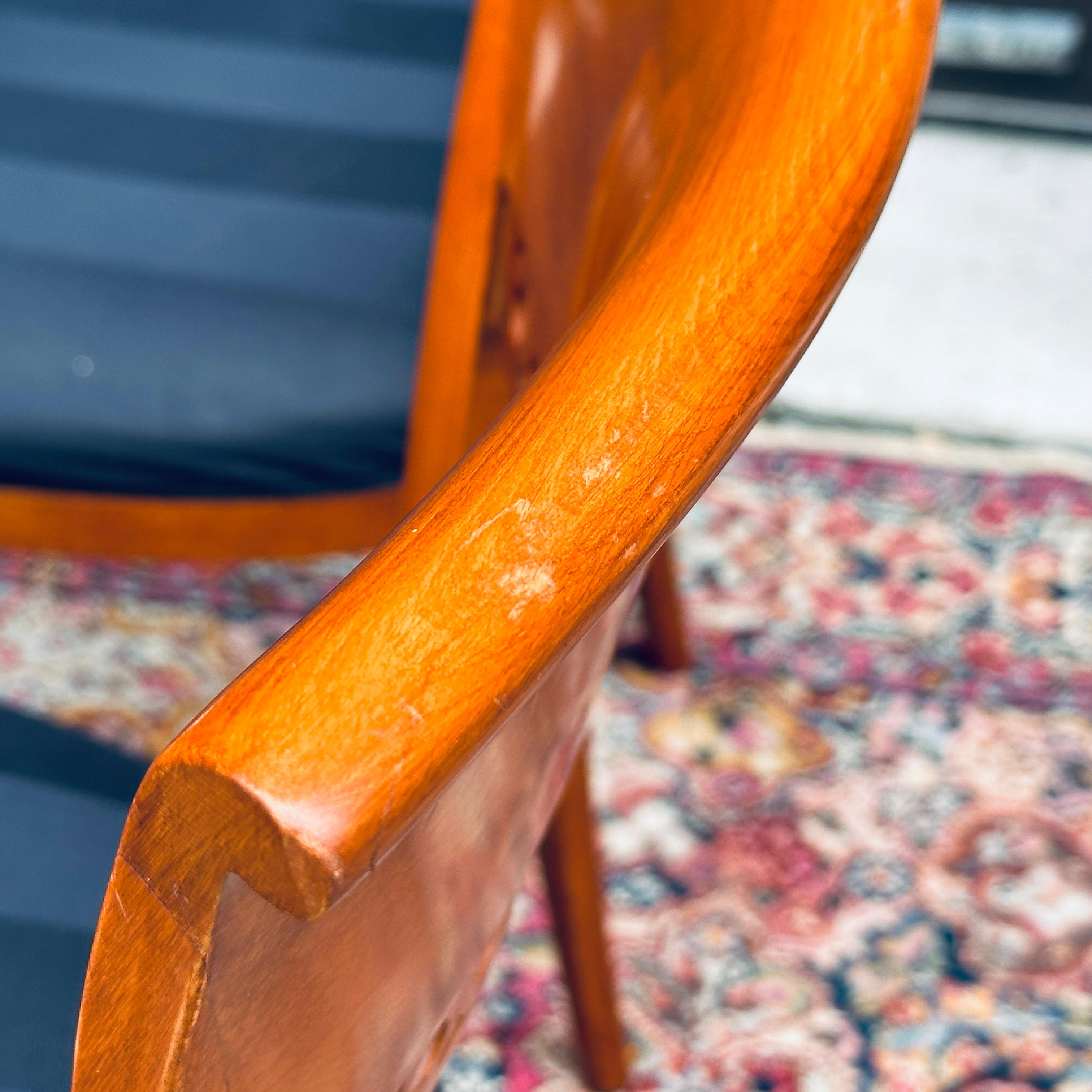 Vintage Biedermeier Style Italian Dining Side Chairs Set of Six 5