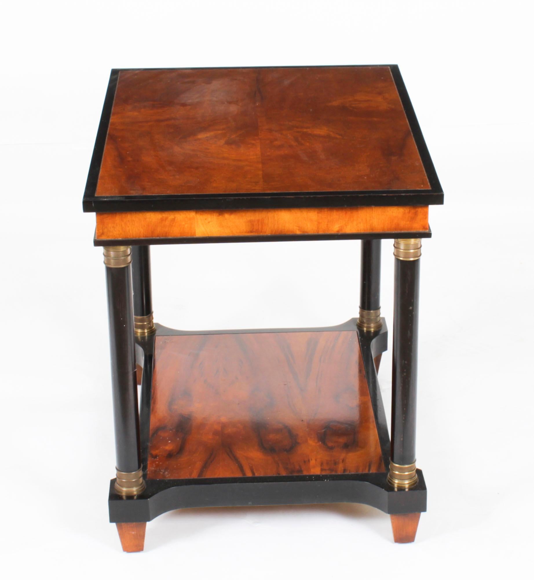 Vintage Biedermeier Walnut Harrods Occasional Side Table, Late 20th Century 4