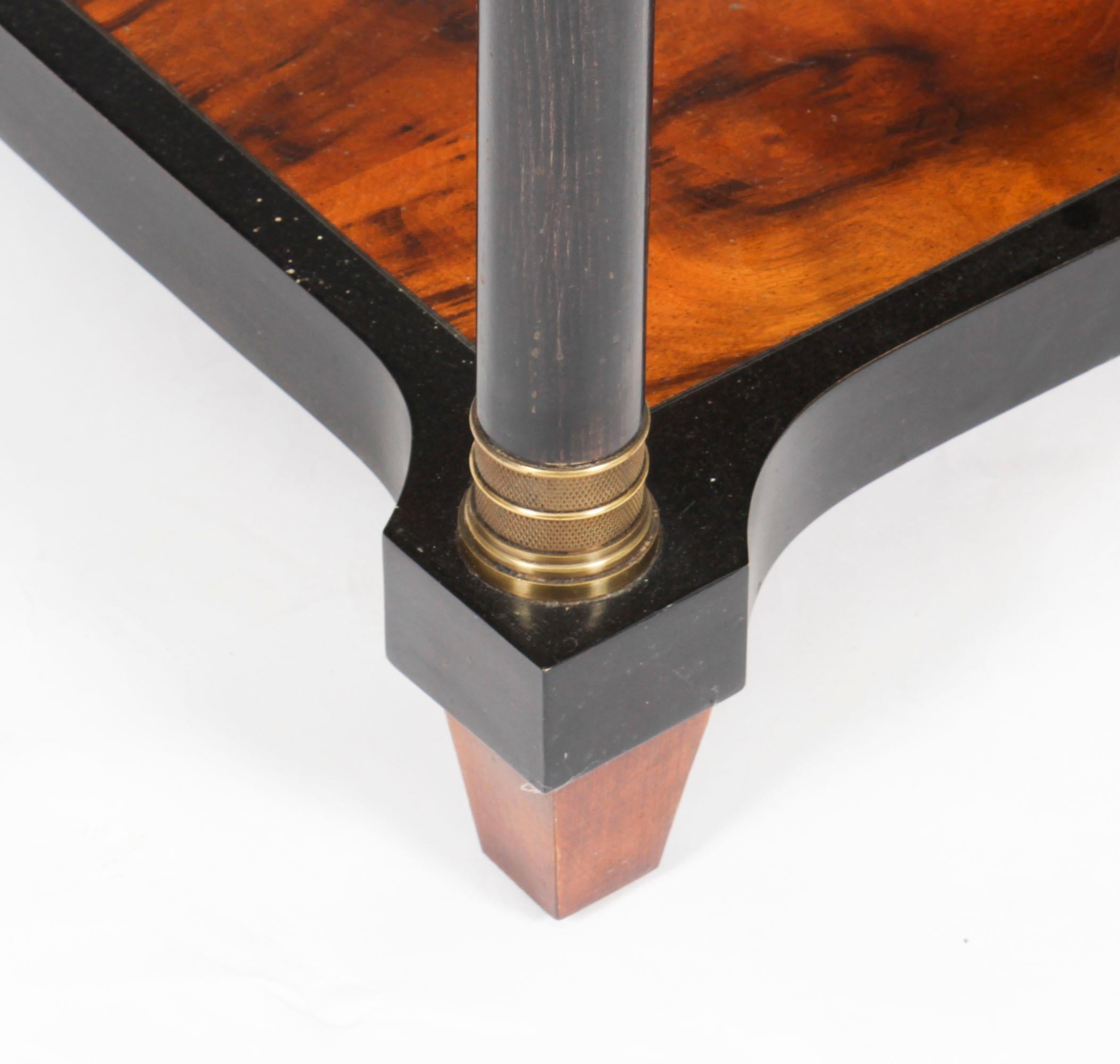 Vintage Biedermeier Walnut Harrods Occasional Side Table, Late 20th Century 5