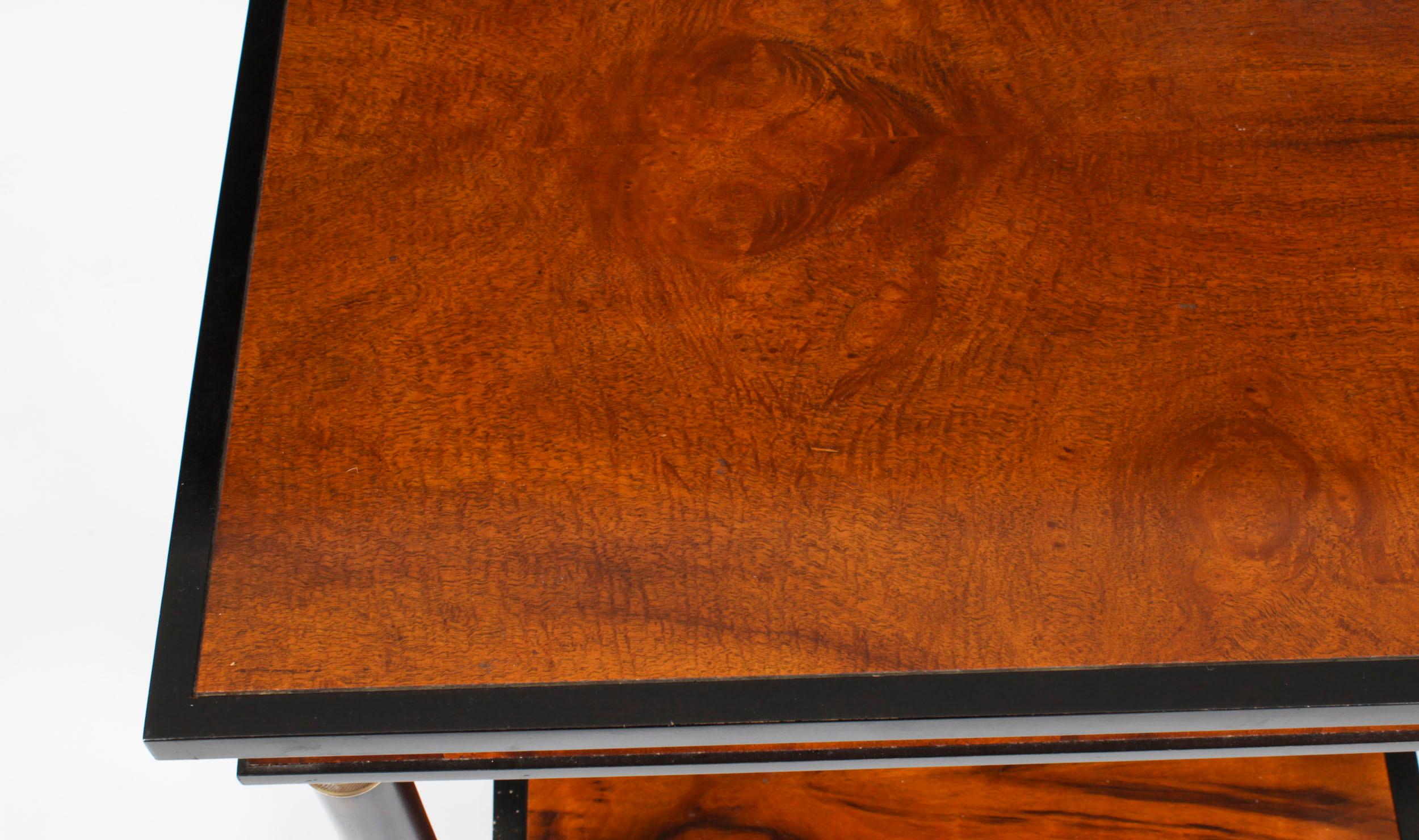 Vintage Biedermeier Walnut Harrods Occasional Side Table, Late 20th Century In Good Condition In London, GB