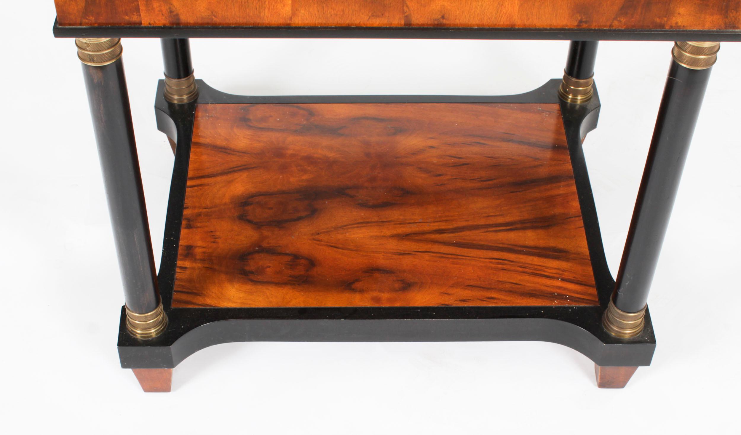 Vintage Biedermeier Walnut Harrods Occasional Side Table, Late 20th Century 1