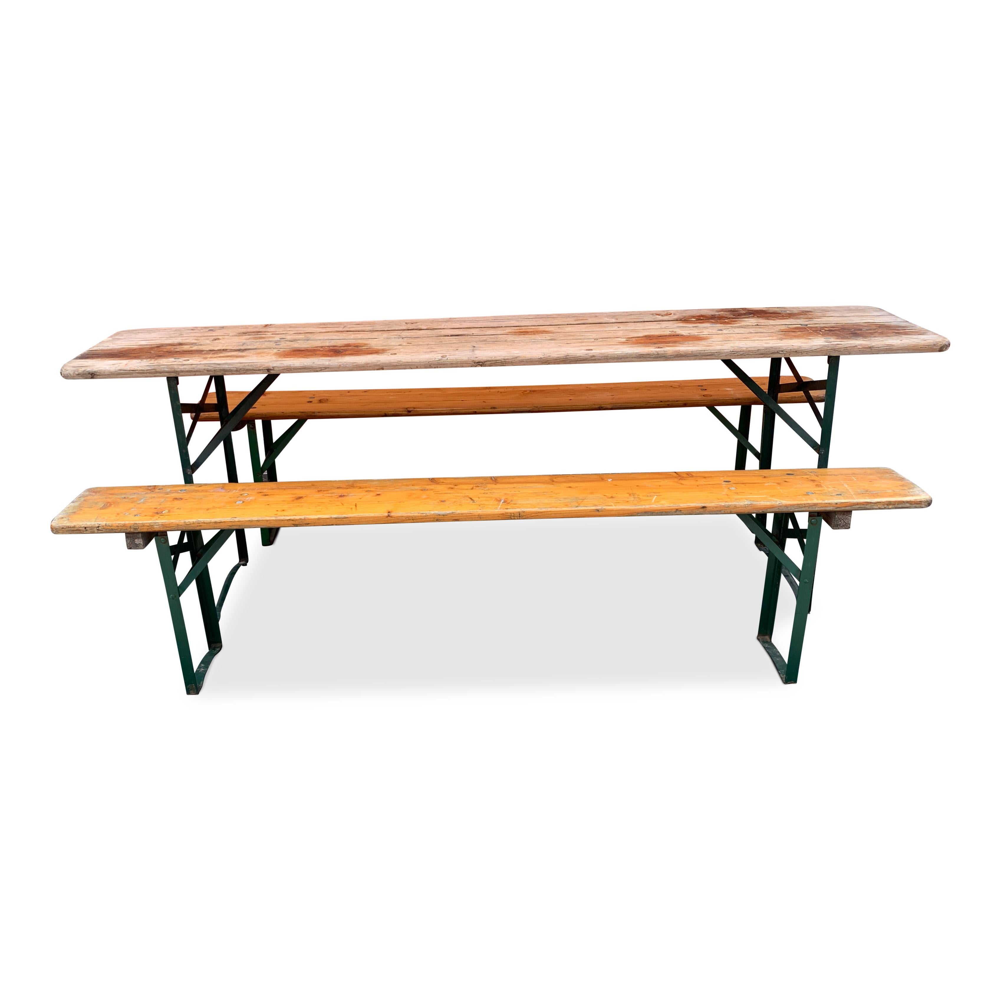 For the beer lovers! Or for those that appreciate hosting a great outdoor BBQ. This amazing Biergarten table with accompanied bench stools will become a main staple for those that enjoy the simplicity of outdoors. 

Both table and benches are