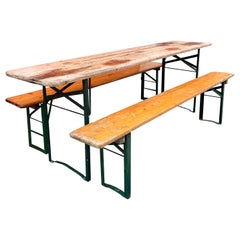 Vintage Biergarten Table Set