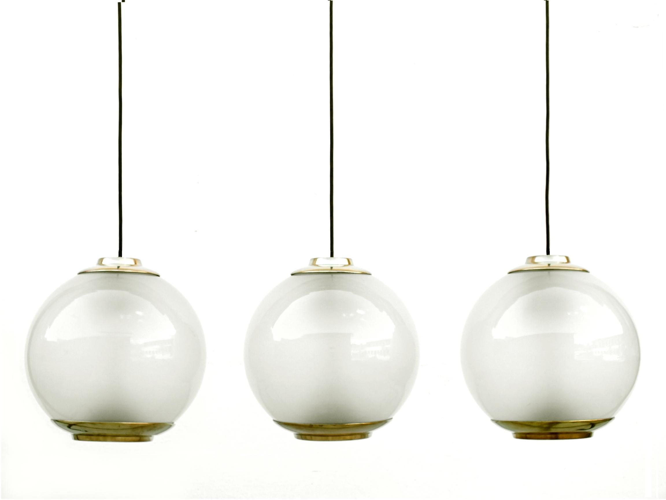 Mid-Century Modern Lampes vintage Big Ball ceilin Ls2 Luigi Caccia Dominioni Design par Azucena, 1954 en vente