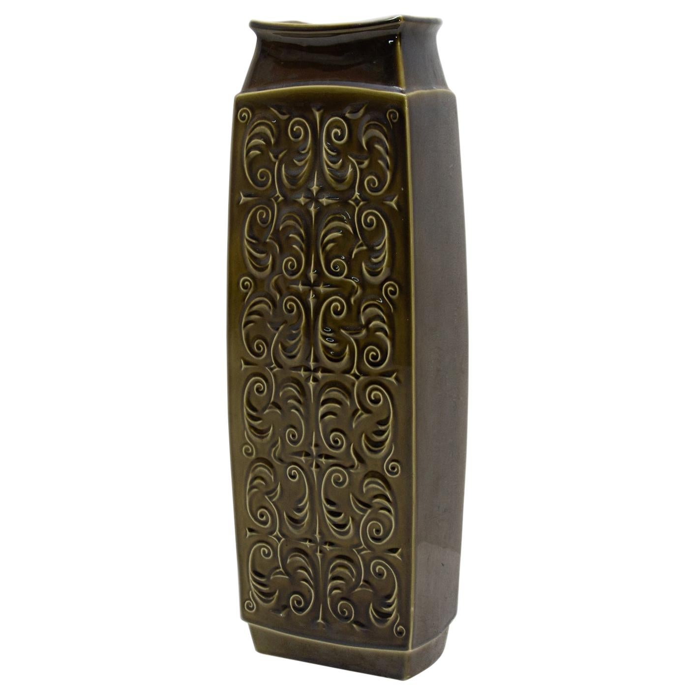 Vintage Big Ceramic Vase, Czechoslovakia, 1970s