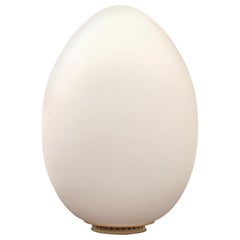 Grande lampe de table vintage en verre "Uovo" ou "Egg" par Ben Swildens pour Fontana Arte