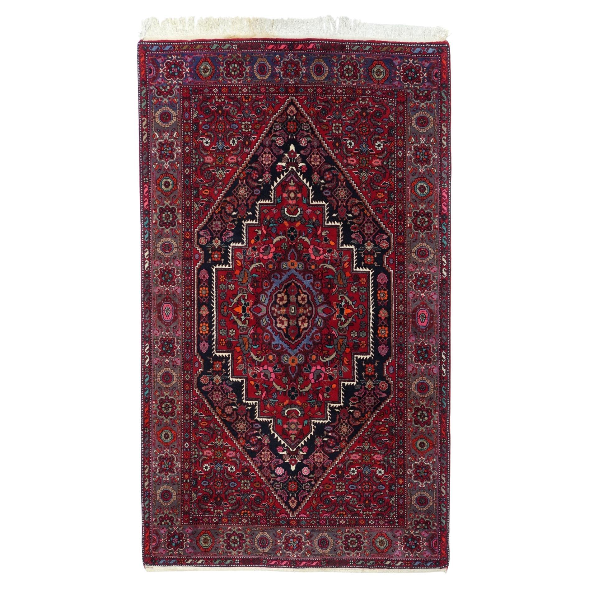 Vintage Bijar Rug 4'6'' x 8'0" For Sale
