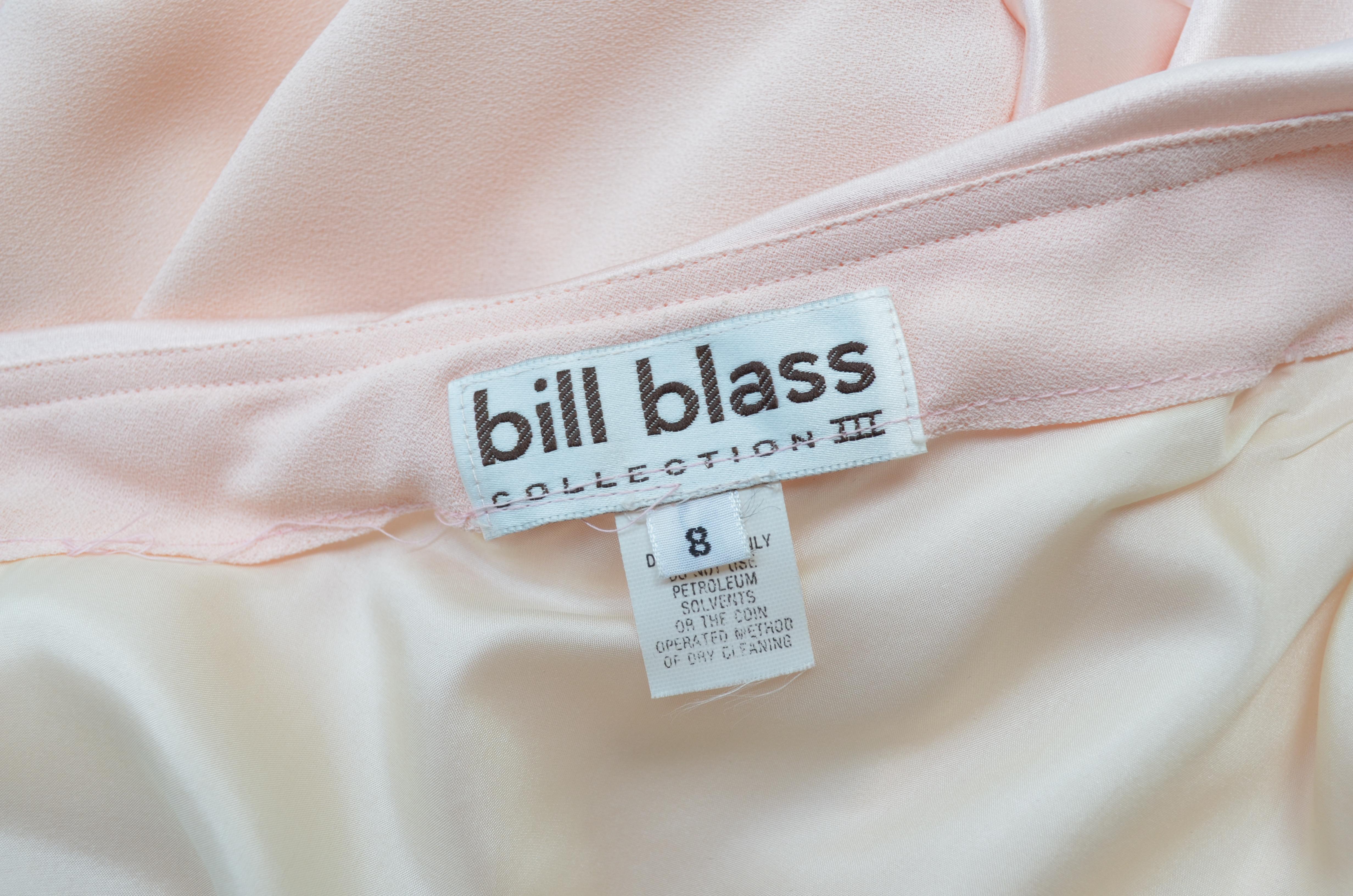 Women's Vintage Bill Blass Pink One-Shoulder Dress For Sale