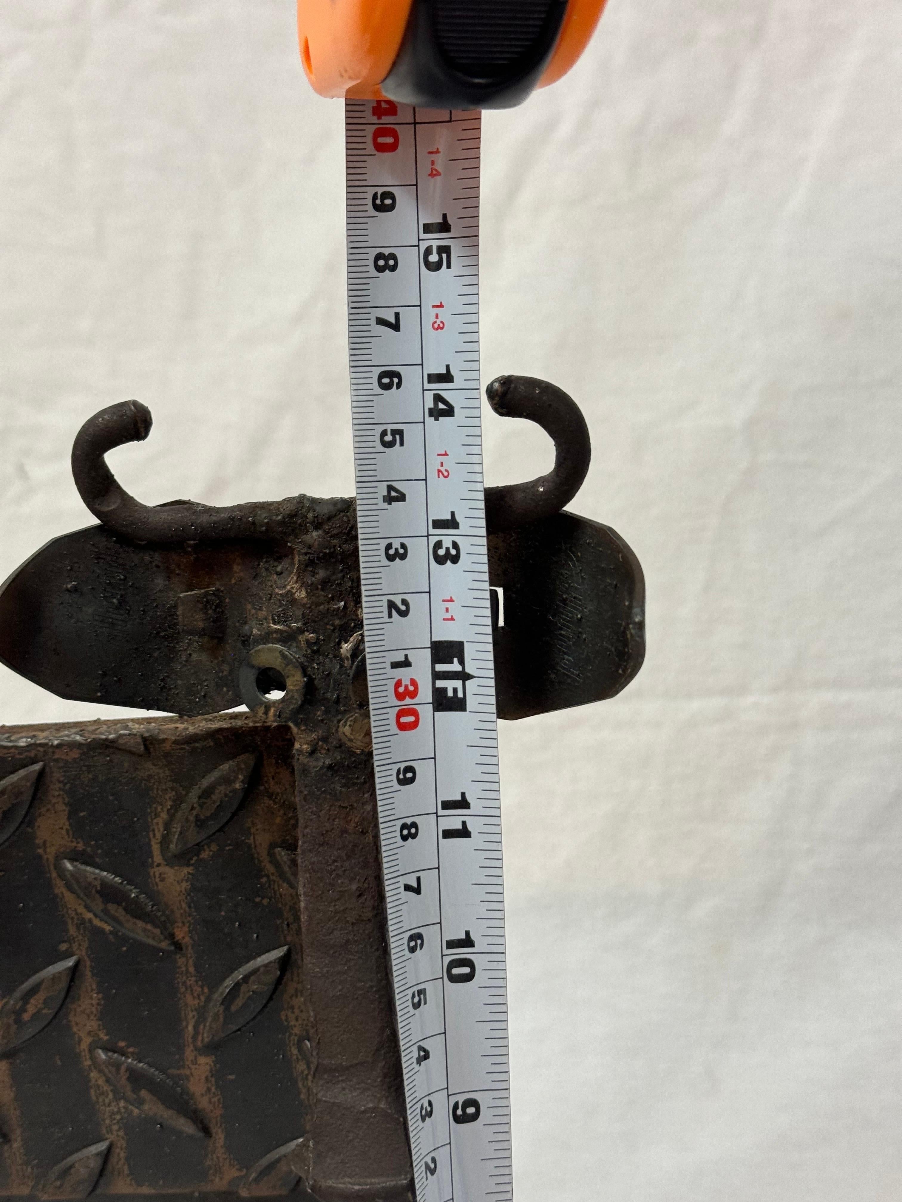 Vintage Bill Heise Steel Cow Sculpture For Sale 5