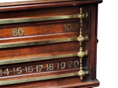 Vintage Billiard Score Board