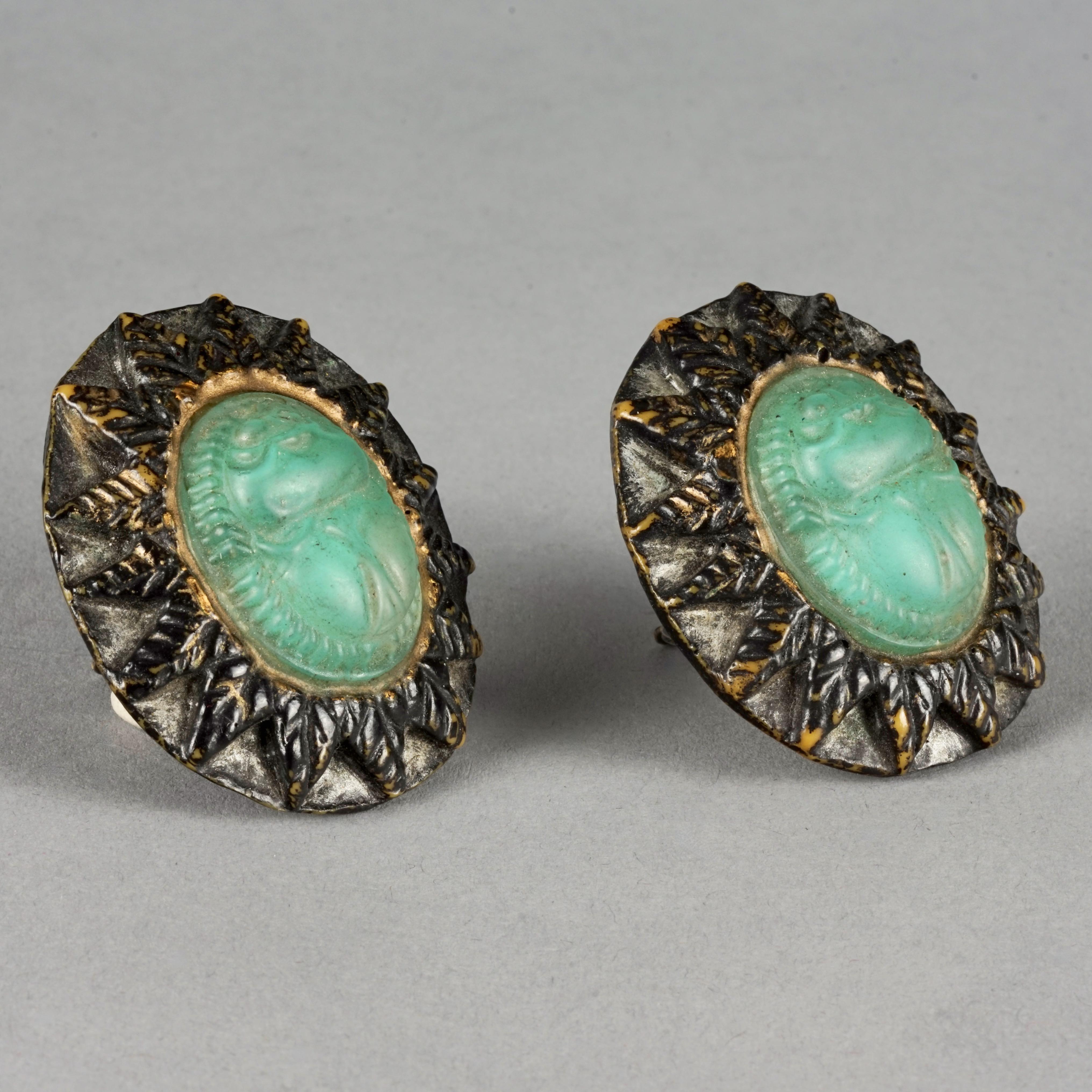 Women's Vintage BILLY BOY SURREAL Bijoux Egyptian Revival Scarab Earrings For Sale