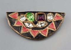 BILLY BOY SURREAL Broche vintage Bijoux demi-lune à bijoux géométriques