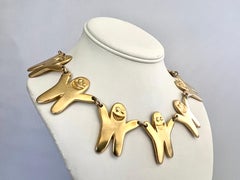 Vintage BILLYBOY* "Collana con maglie dorate "Fraternity Goon